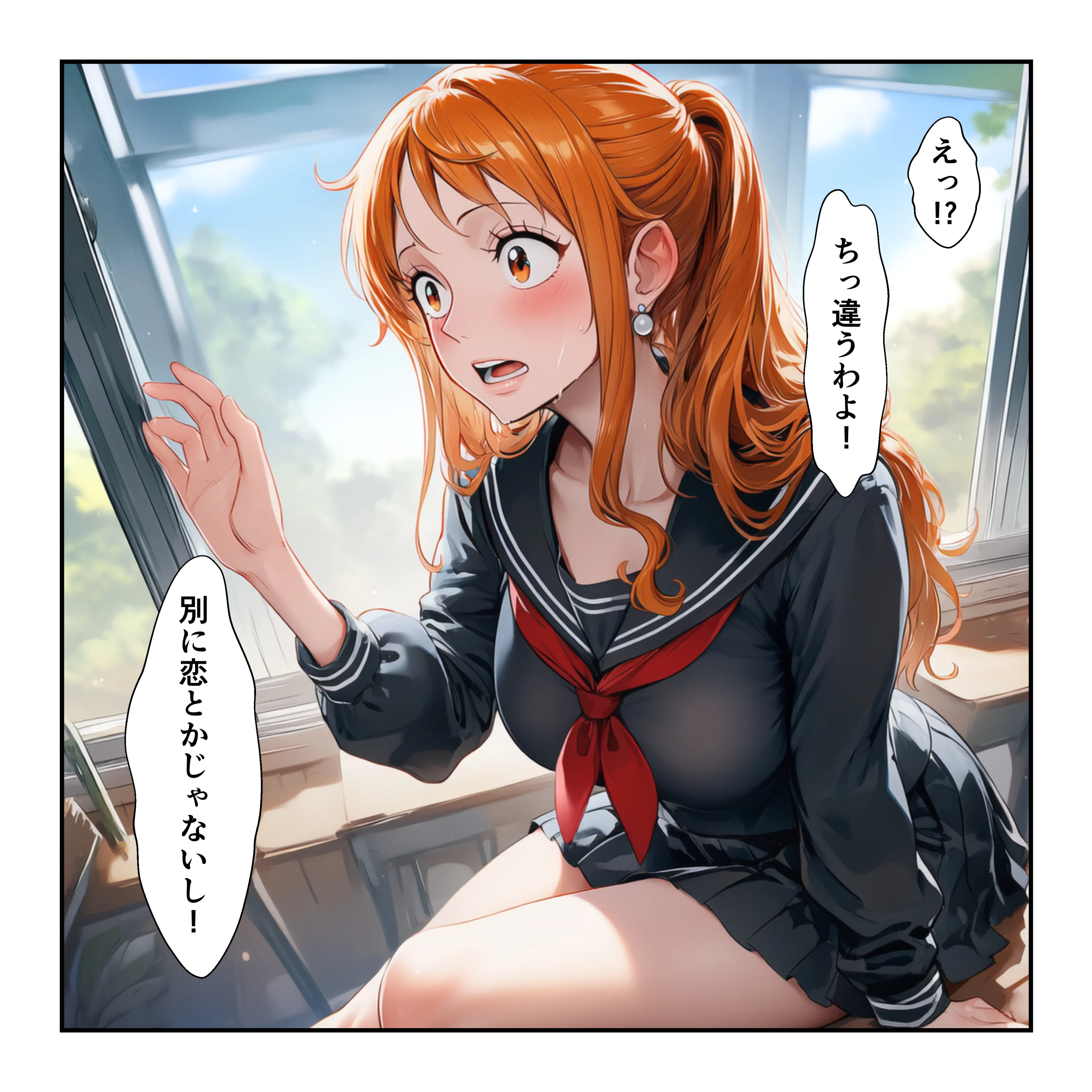 催●レ〇プでイキ狂い！？ ナミ＆ハン〇ック強●快楽堕ちSEX 制服・学園もの・ラブコメ サンプル5ページ目（YH）