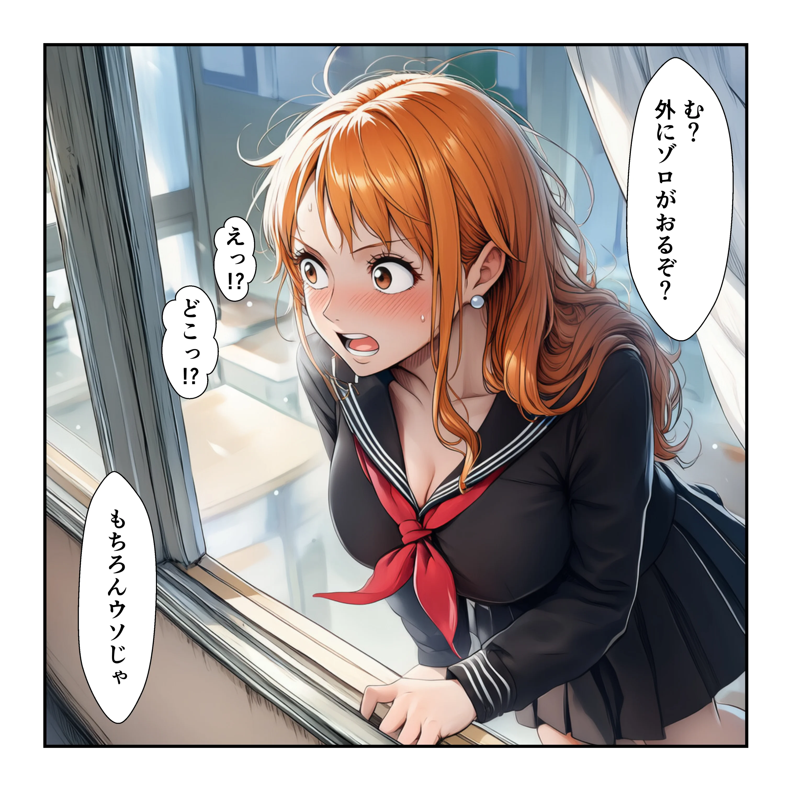 催●レ〇プでイキ狂い！？ ナミ＆ハン〇ック強●快楽堕ちSEX 制服・学園もの・ラブコメ サンプル7ページ目（YH）