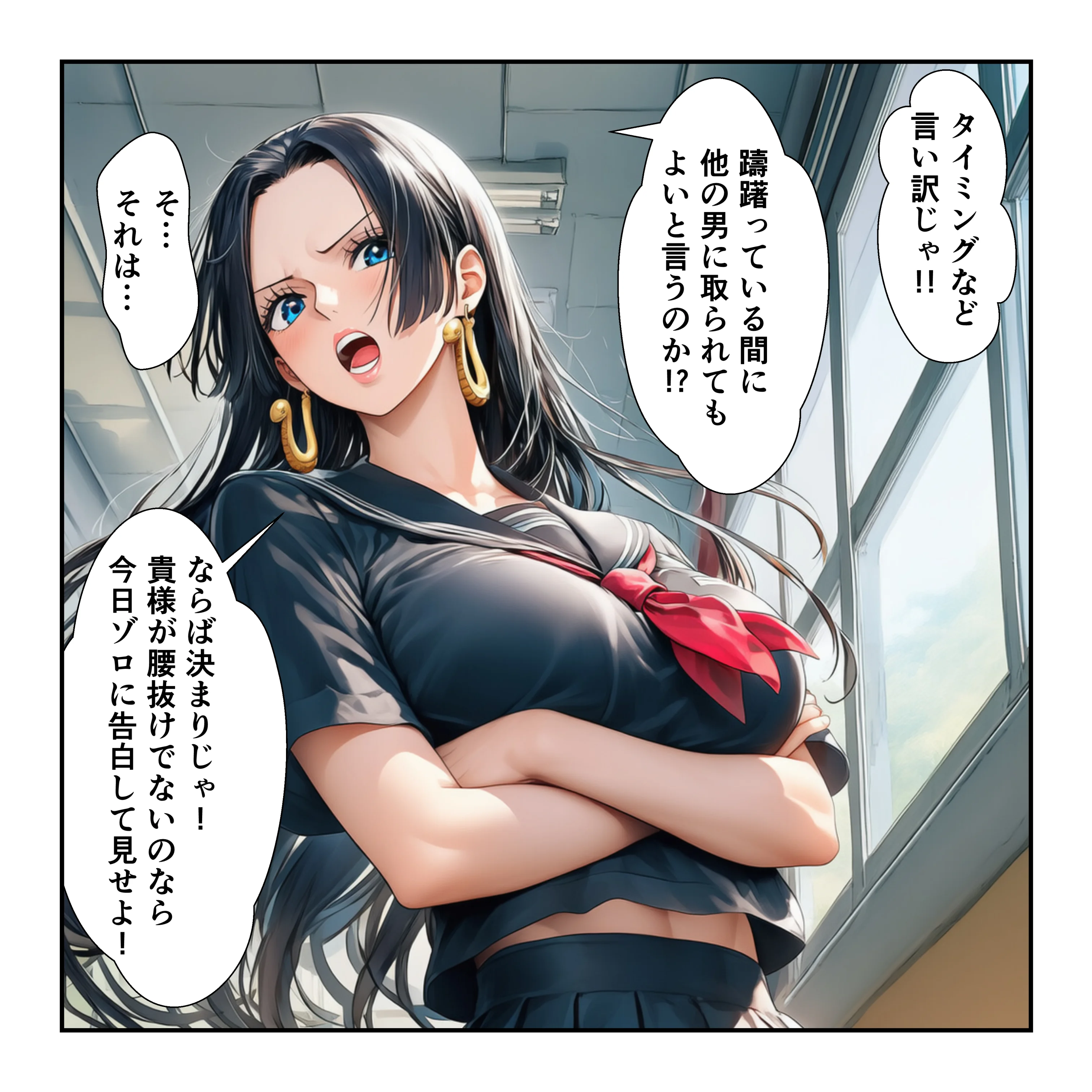 催●レ〇プでイキ狂い！？ ナミ＆ハン〇ック強●快楽堕ちSEX 制服・学園もの・ラブコメ サンプル10ページ目（YH）