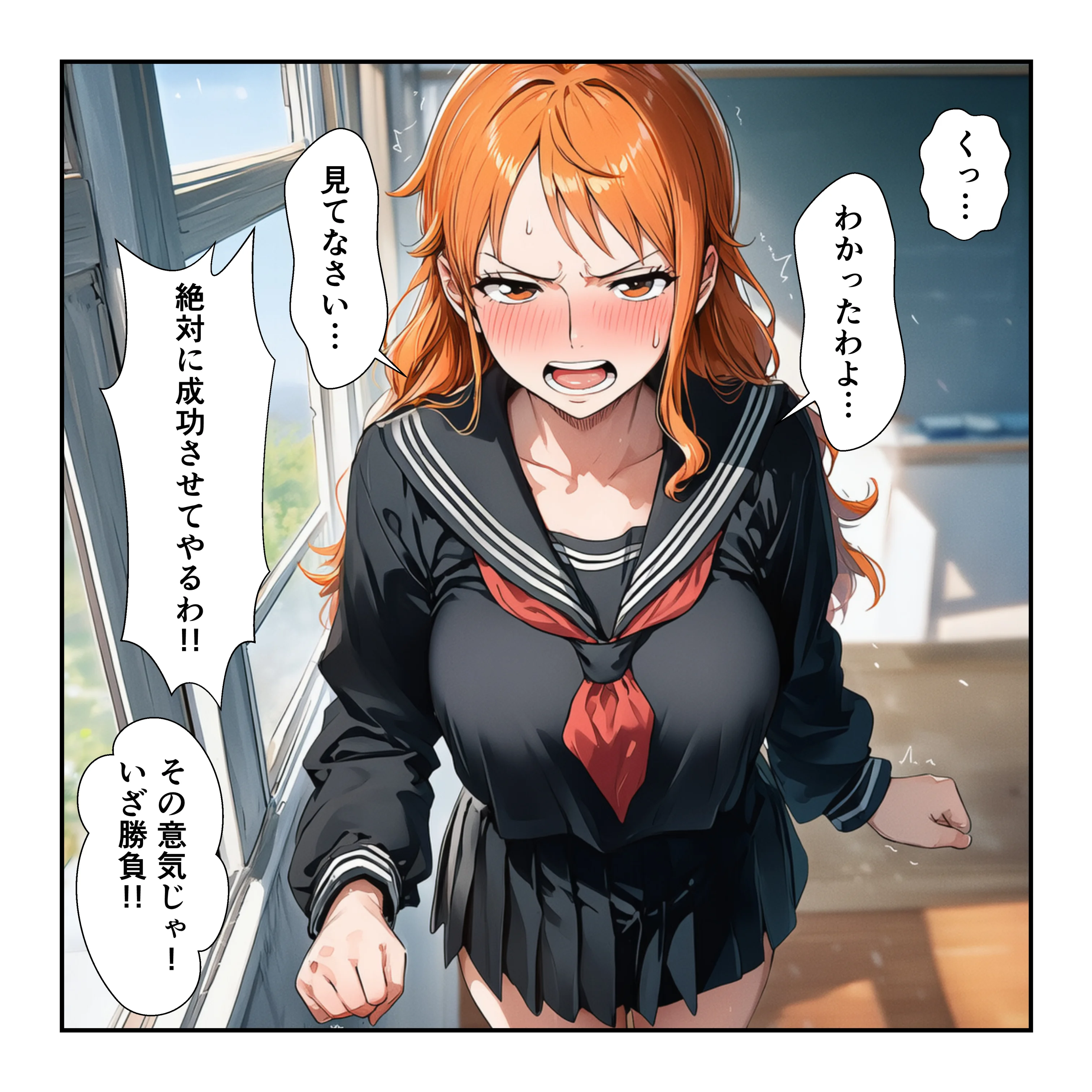 催●レ〇プでイキ狂い！？ ナミ＆ハン〇ック強●快楽堕ちSEX 制服・学園もの・ラブコメ サンプル11ページ目（YH）