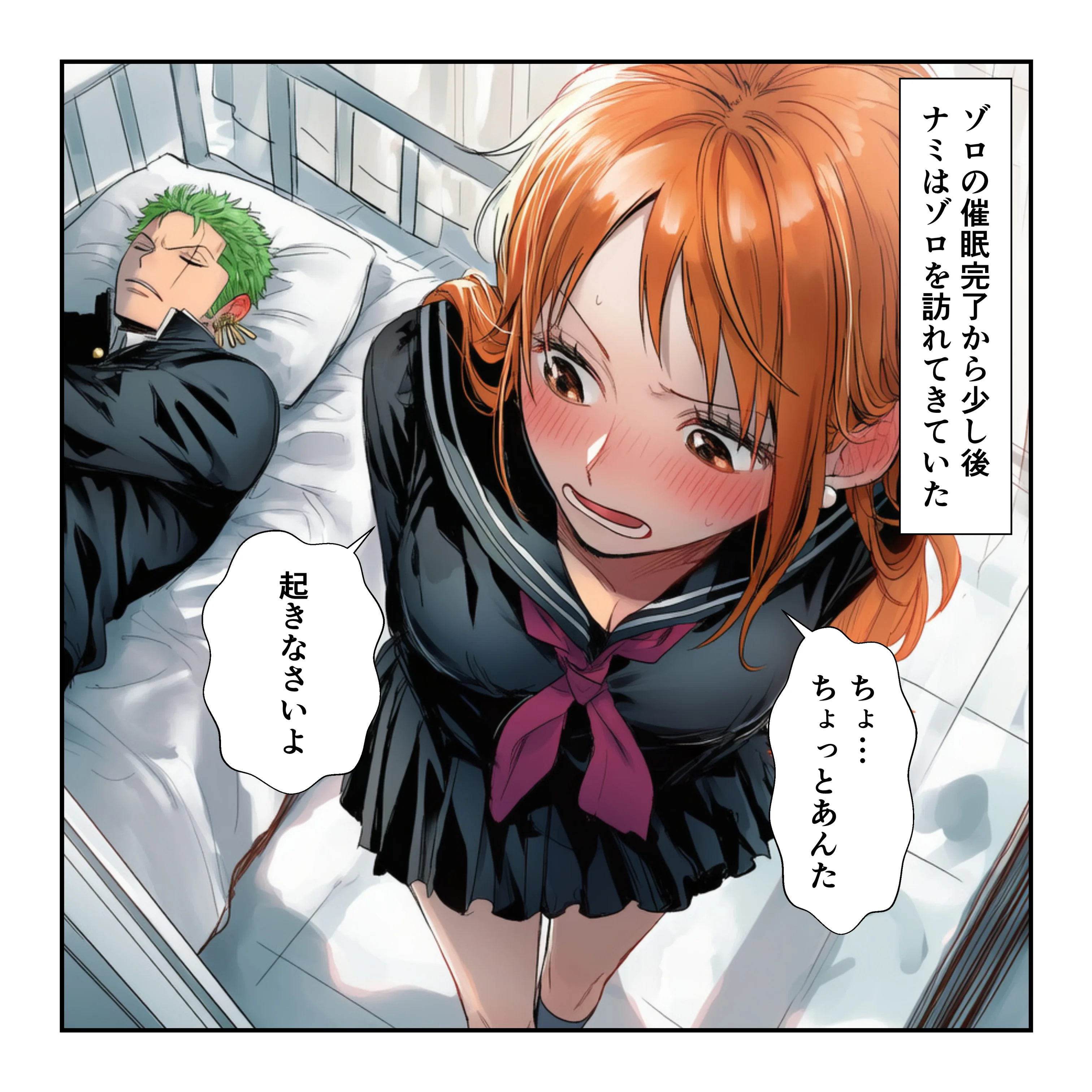 催●レ〇プでイキ狂い！？ ナミ＆ハン〇ック強●快楽堕ちSEX 制服・学園もの・ラブコメ サンプル16ページ目（YH）
