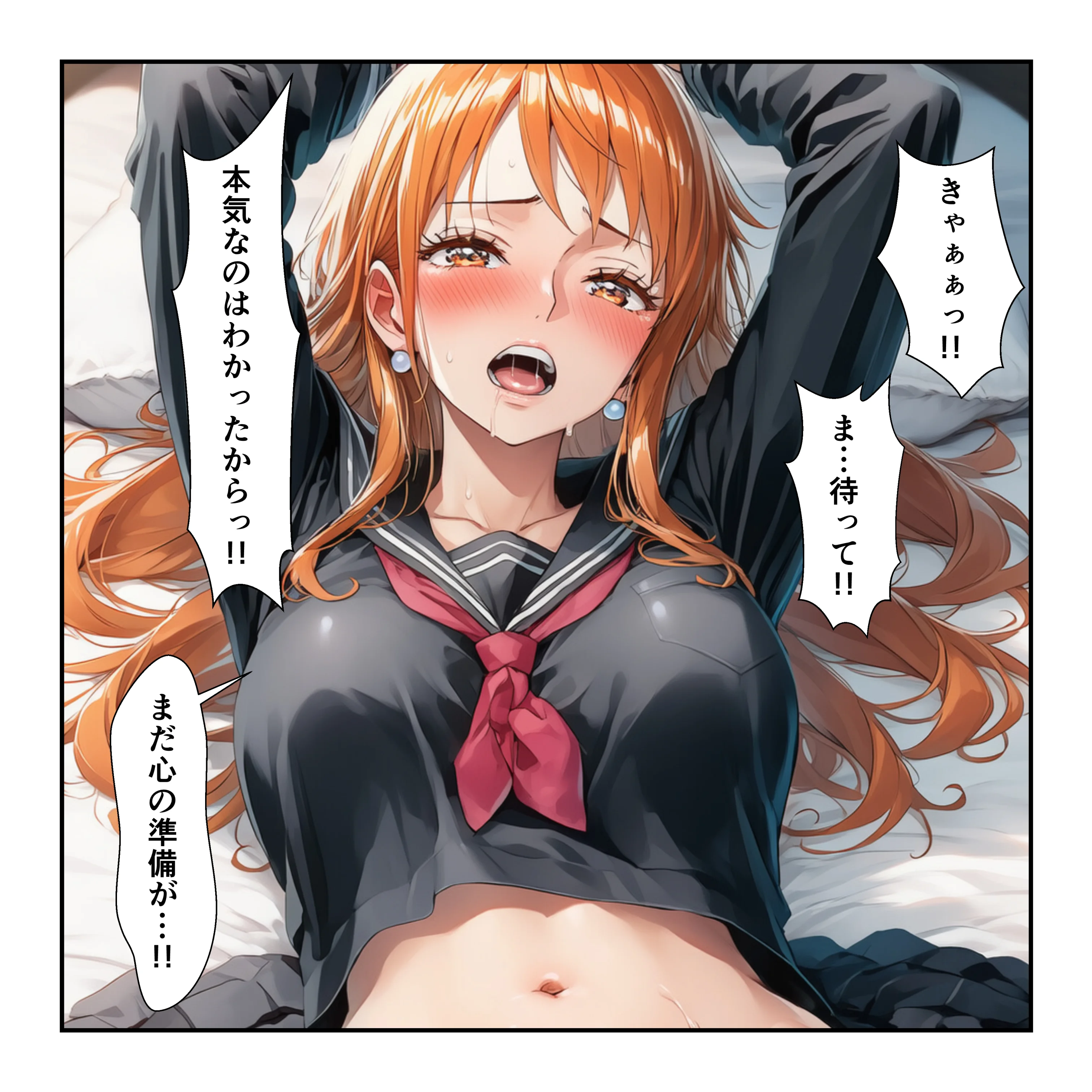 催●レ〇プでイキ狂い！？ ナミ＆ハン〇ック強●快楽堕ちSEX 制服・学園もの・ラブコメ サンプル21ページ目（YH）