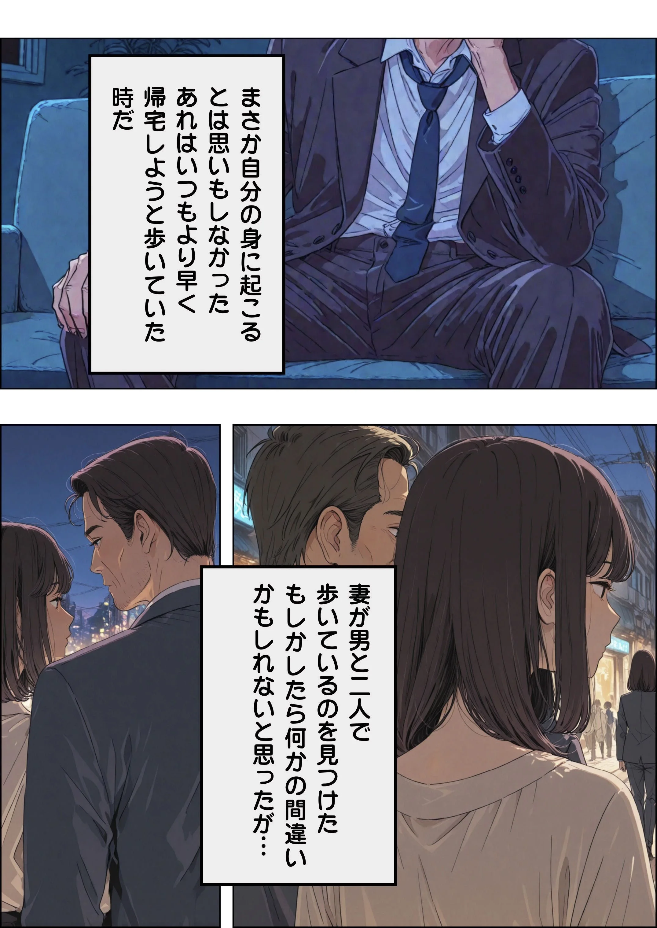 傷心の父親とそれを慰める娘 制服・近親相姦・退廃・背徳・インモラル サンプル2ページ目（だれもが）