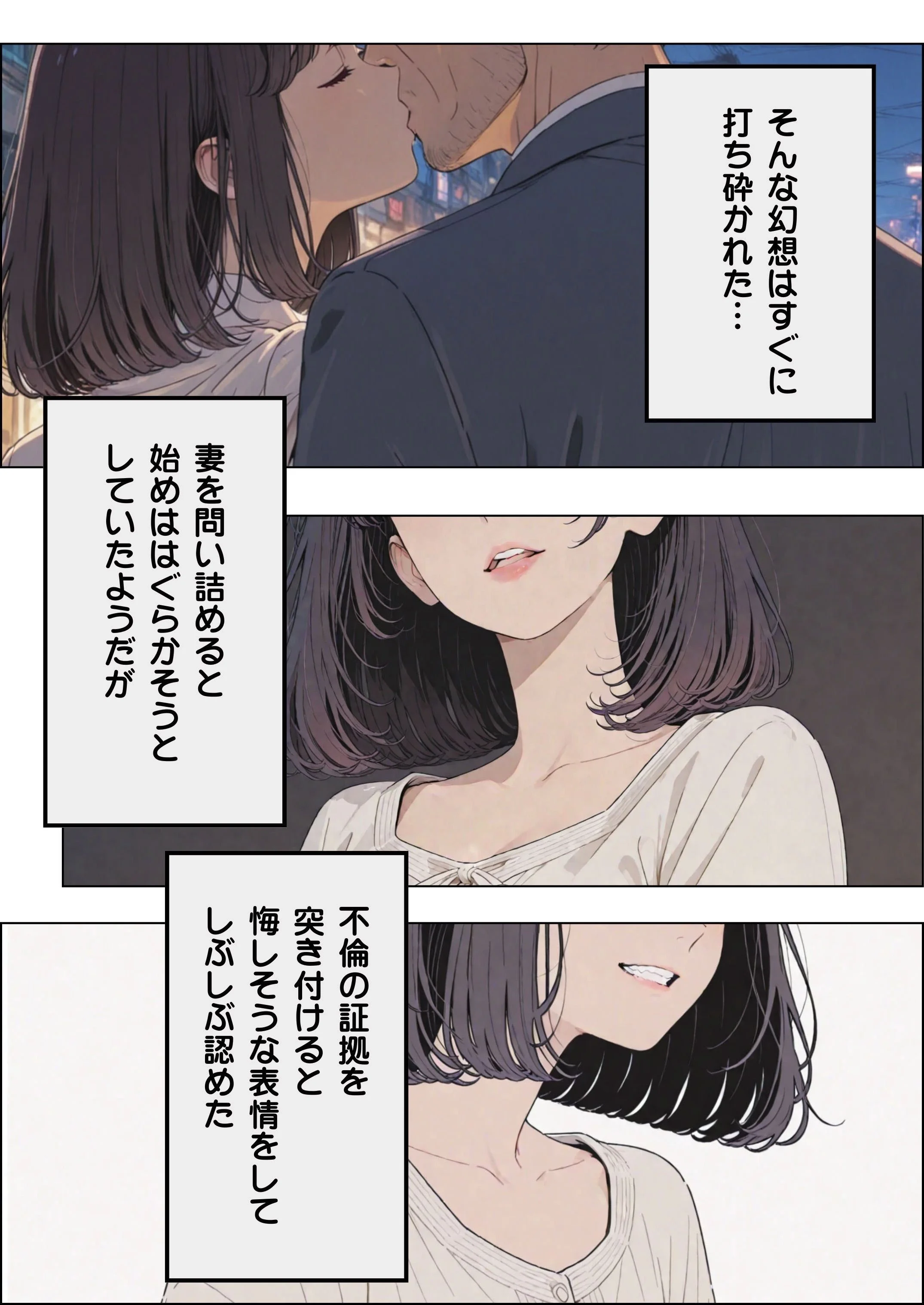 傷心の父親とそれを慰める娘 制服・近親相姦・退廃・背徳・インモラル サンプル3ページ目（だれもが）