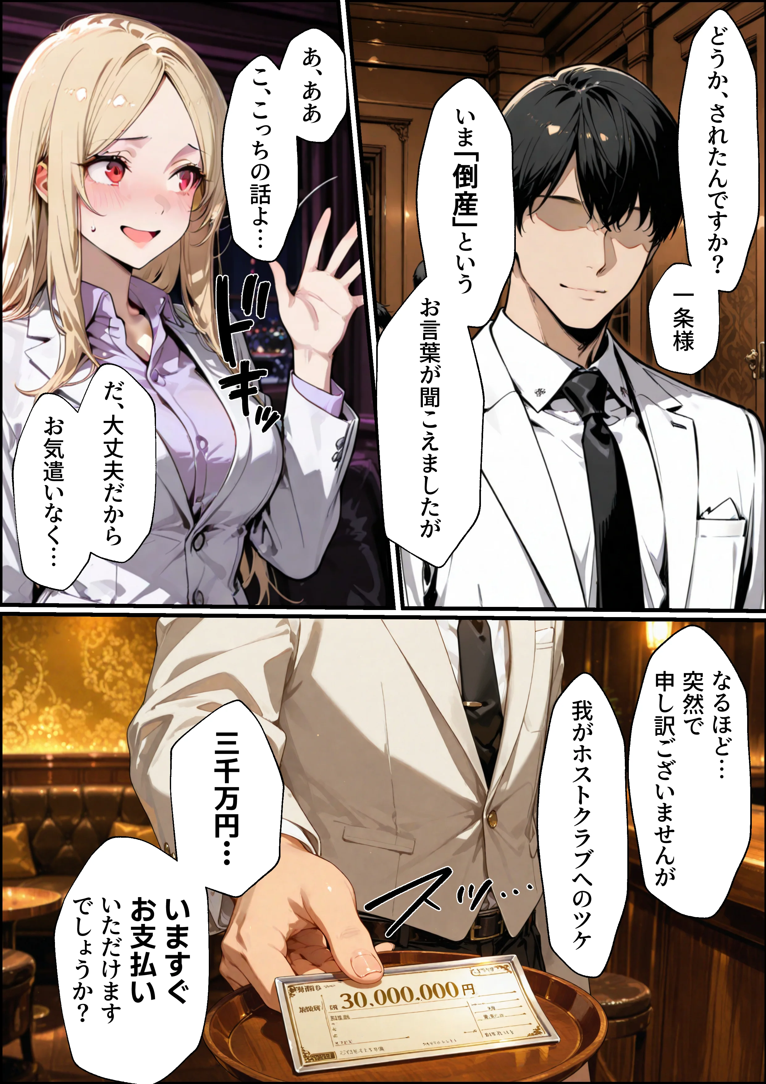ホス狂い女社長、おち〇ぽ100本抜かないと出られない部屋、全員抜くまで帰れません！ 巨乳・乱交・中出し サンプル10ページ目（性欲解放戦線）