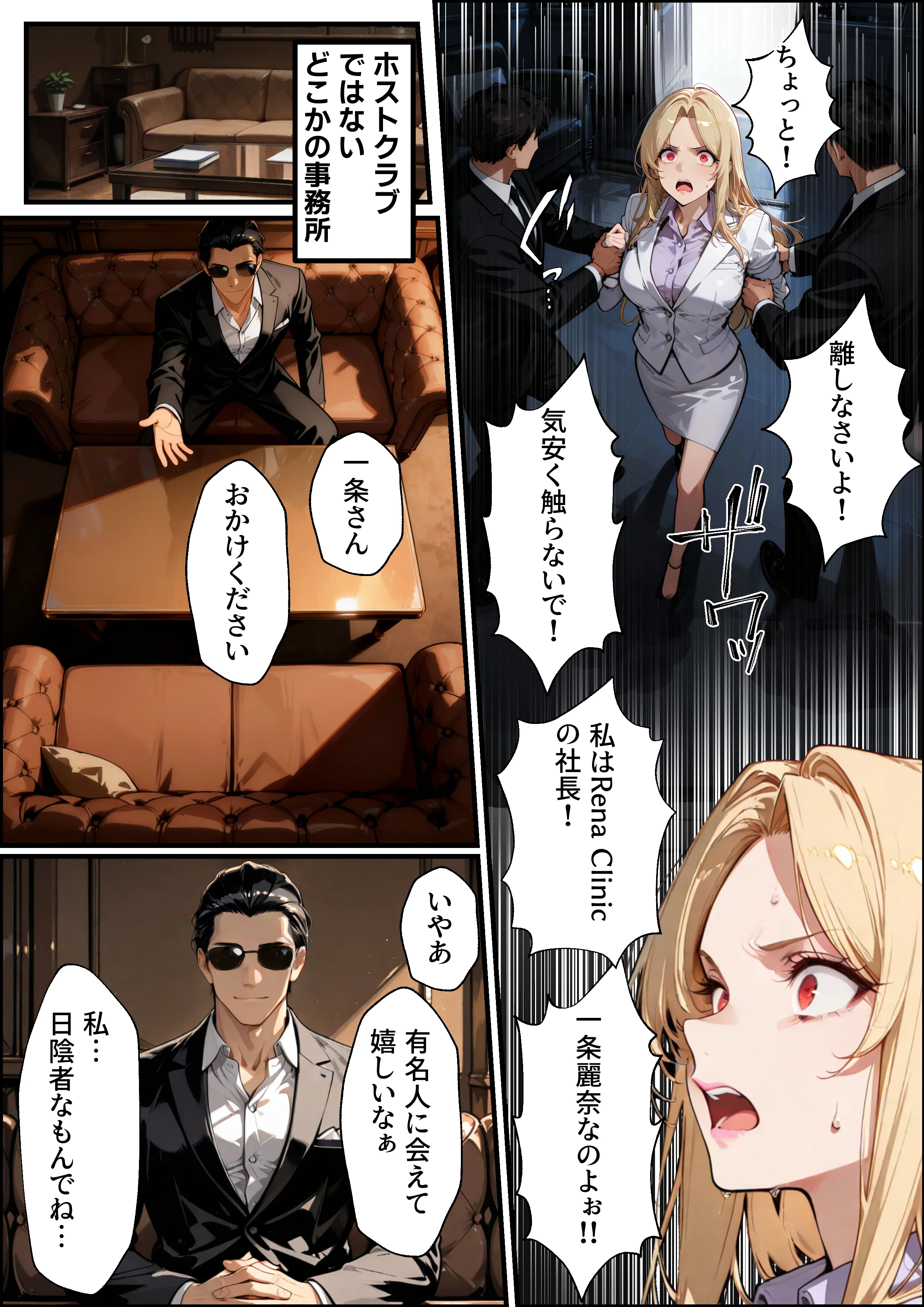 ホス狂い女社長、おち〇ぽ100本抜かないと出られない部屋、全員抜くまで帰れません！ 巨乳・乱交・中出し サンプル12ページ目（性欲解放戦線）
