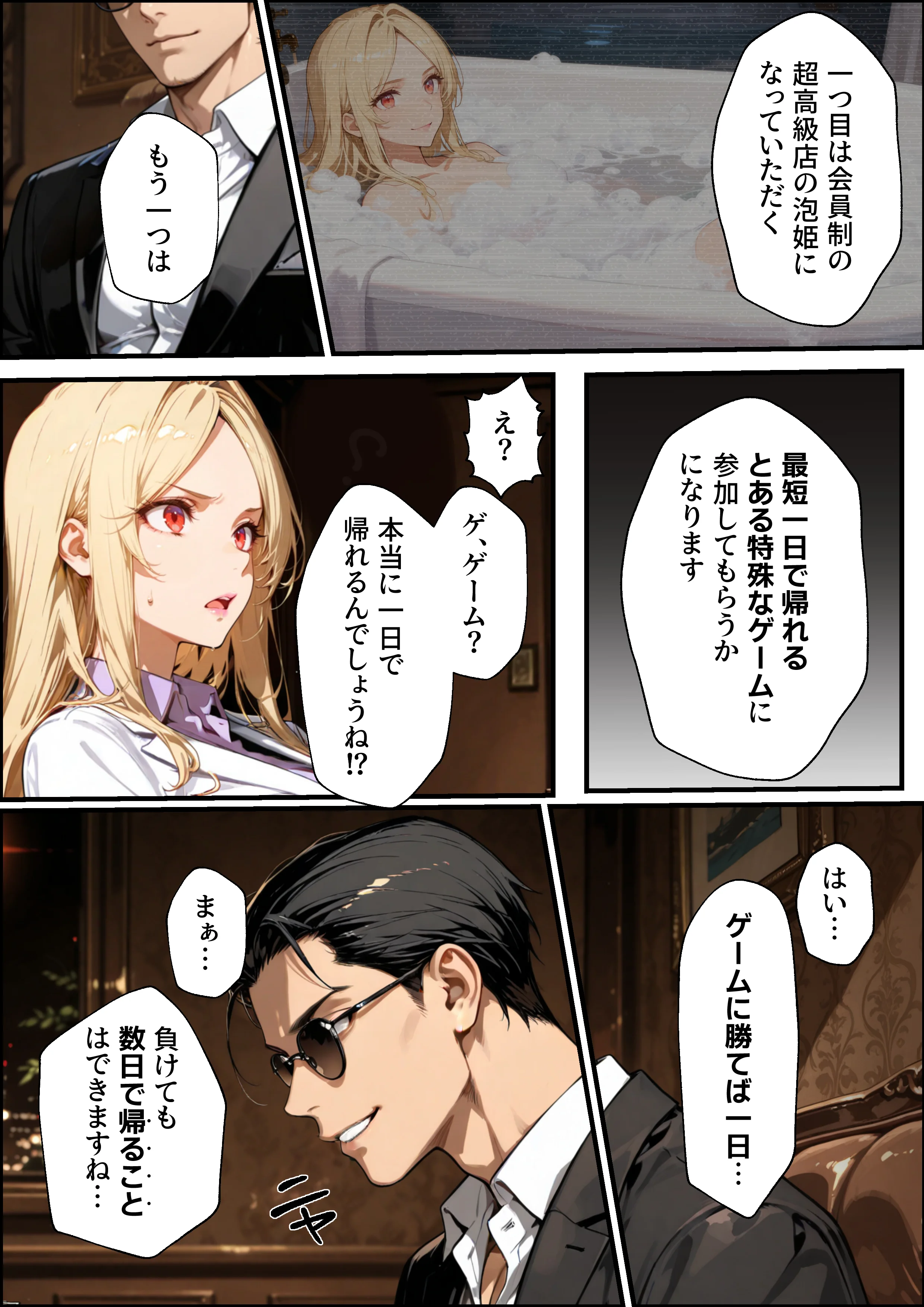 ホス狂い女社長、おち〇ぽ100本抜かないと出られない部屋、全員抜くまで帰れません！ 巨乳・乱交・中出し サンプル14ページ目（性欲解放戦線）