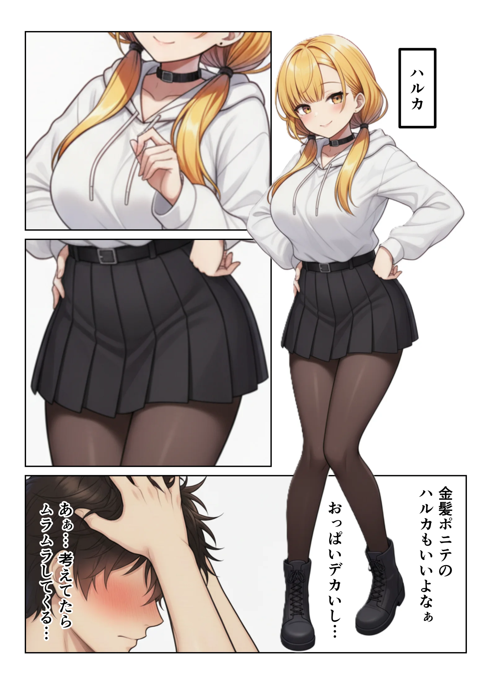 デカチンがバレたらハーレムになった話！！ 学園もの・ギャル・巨乳 サンプル4ページ目（ヌキっぱなし）