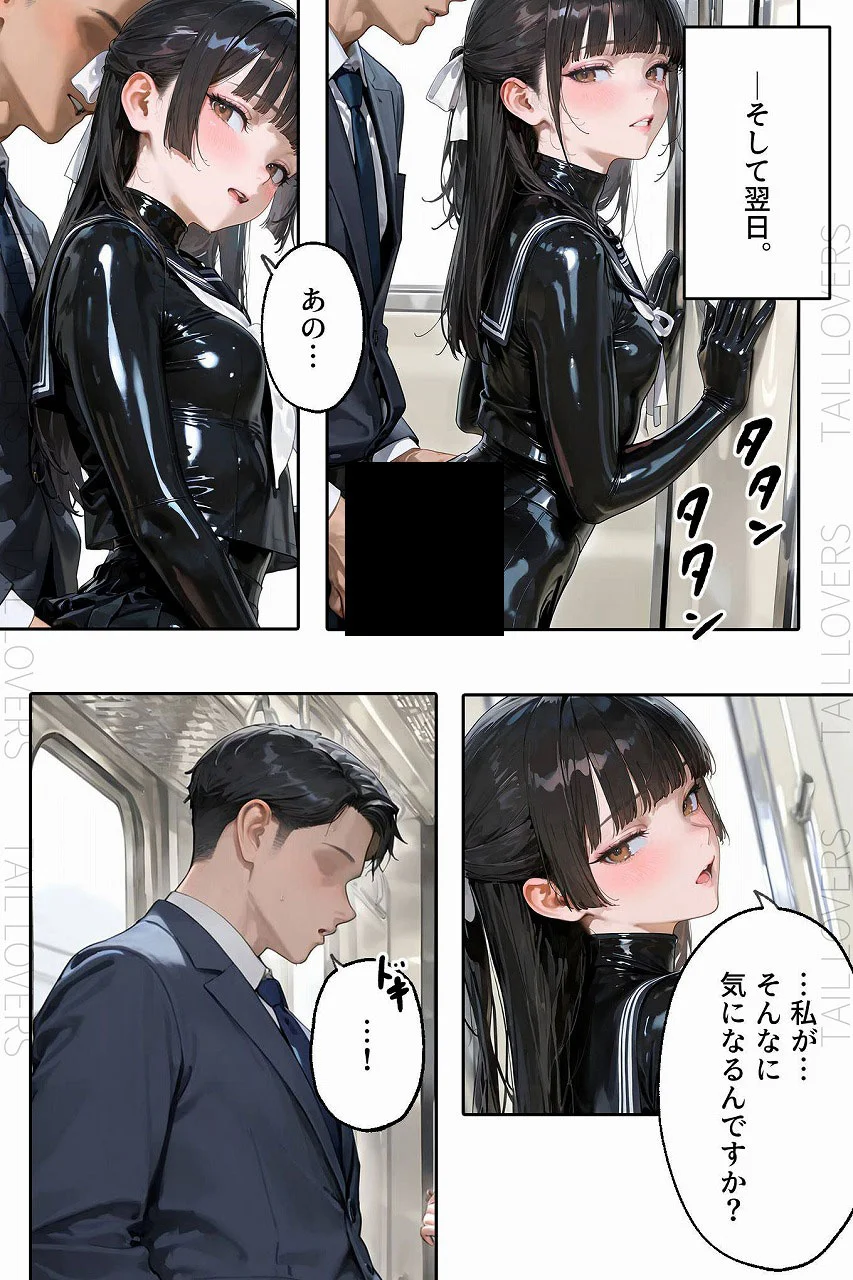 ラバーセーラー服の学生たちと過ごす二重性活｜護謨学院 辱め 制服 学園もの サンプル22ページ目（TAIL LOVERS）