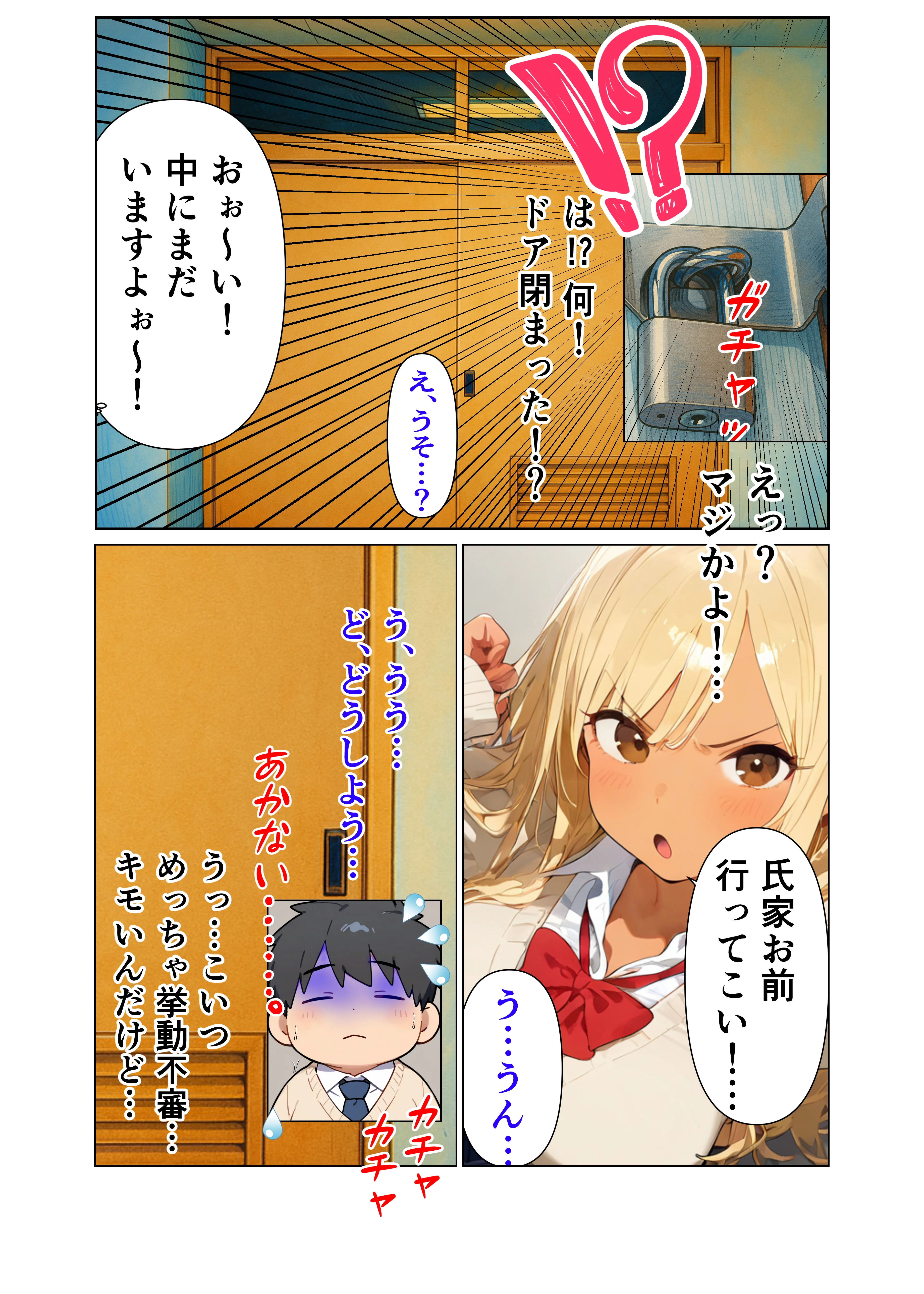 陰キャのデカチンがバレた日〜ナメてたオタクは規格外チ●ポ〜 制服・巨乳・中出し サンプル3ページ目（おなかいっぱい）