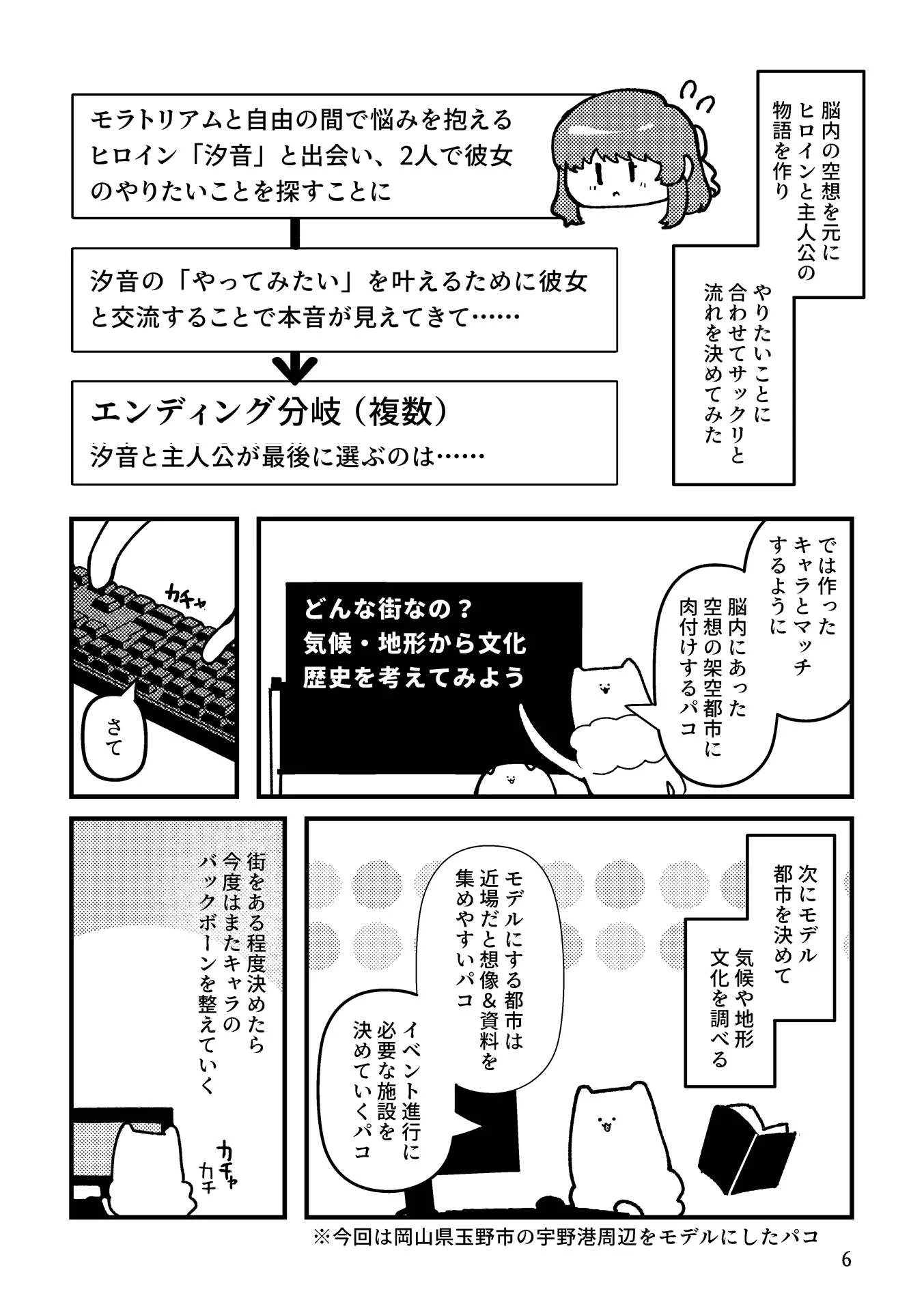 架空エロゲを作った話 全年齢向け サンプル7ページ目（パノラマ通信局）