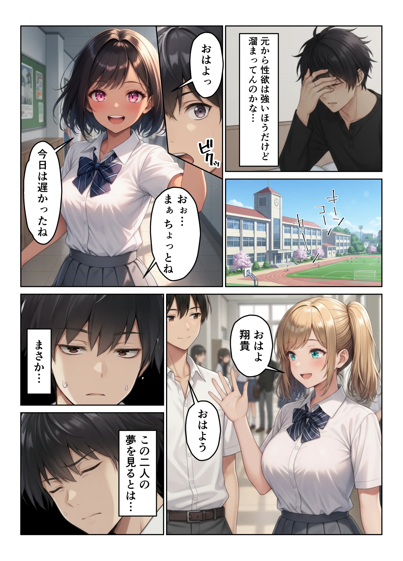 幼馴染が急にエロくなった件 制服・学園もの・巨乳 サンプル8ページ目（ヌキっぱなし）