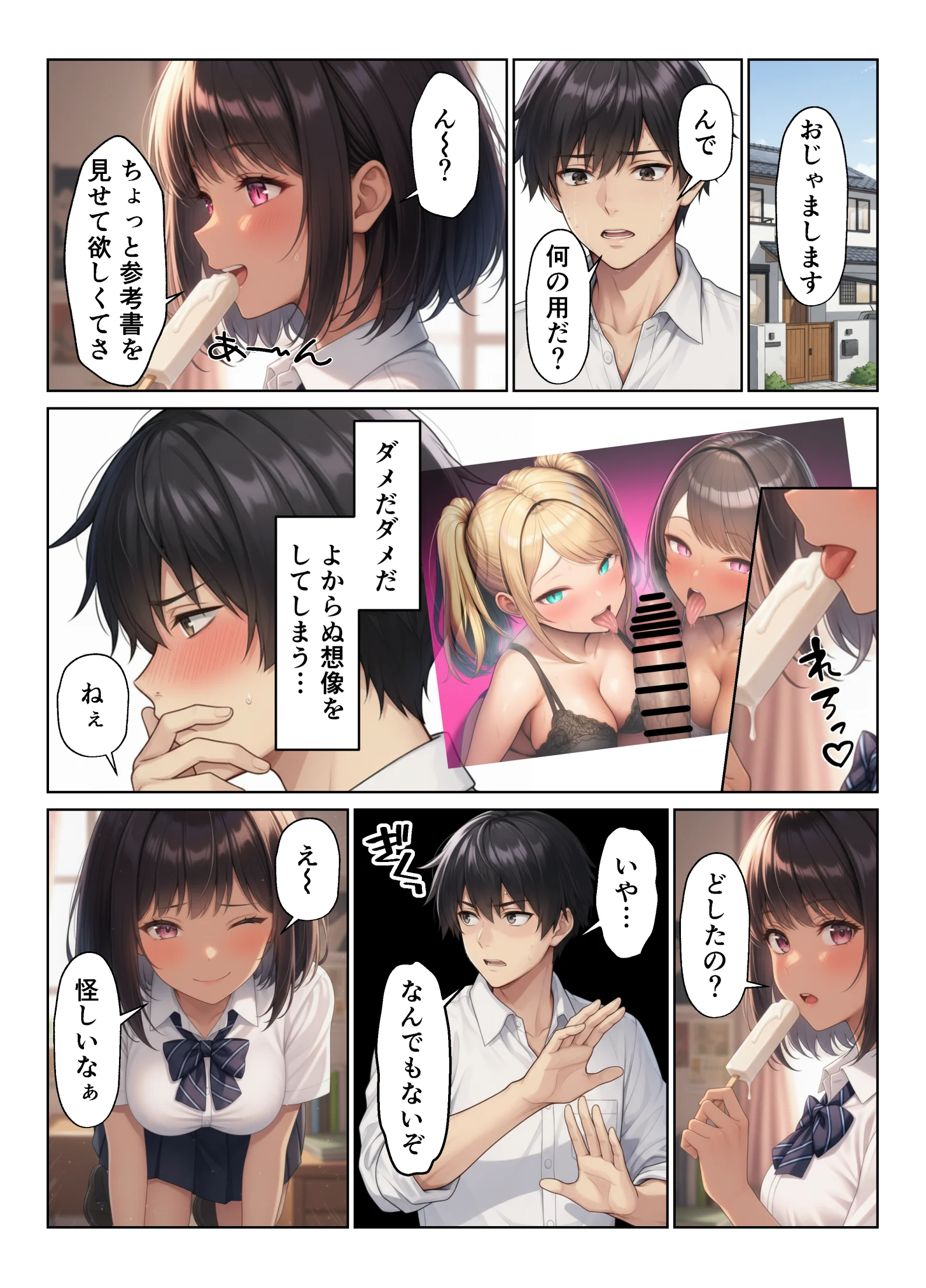 幼馴染が急にエロくなった件 制服・学園もの・巨乳 サンプル11ページ目（ヌキっぱなし）