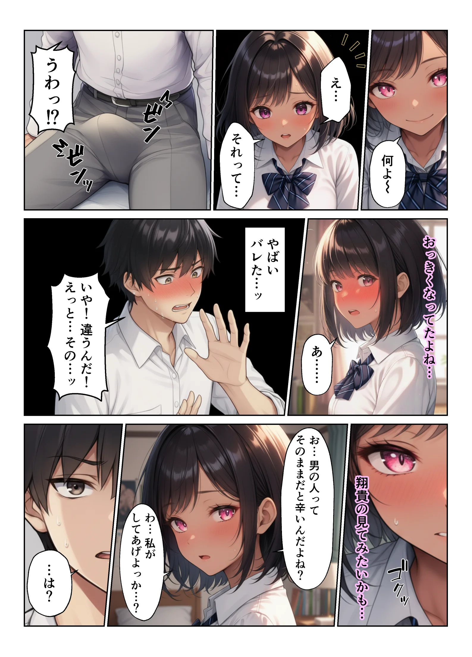幼馴染が急にエロくなった件 制服・学園もの・巨乳 サンプル12ページ目（ヌキっぱなし）