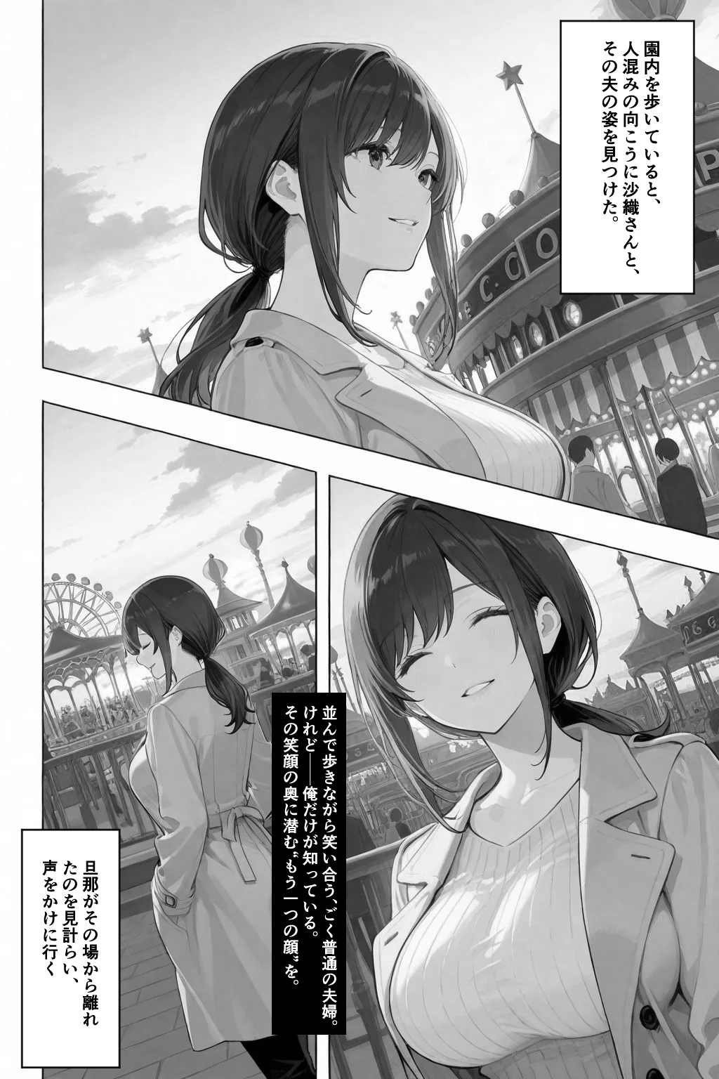 隣の奥さんハ、もう催●済ミ 2 〜遊宴地編〜 辱め・熟女・人妻・主婦 サンプル6ページ目（愛罠（ai_wanna_））