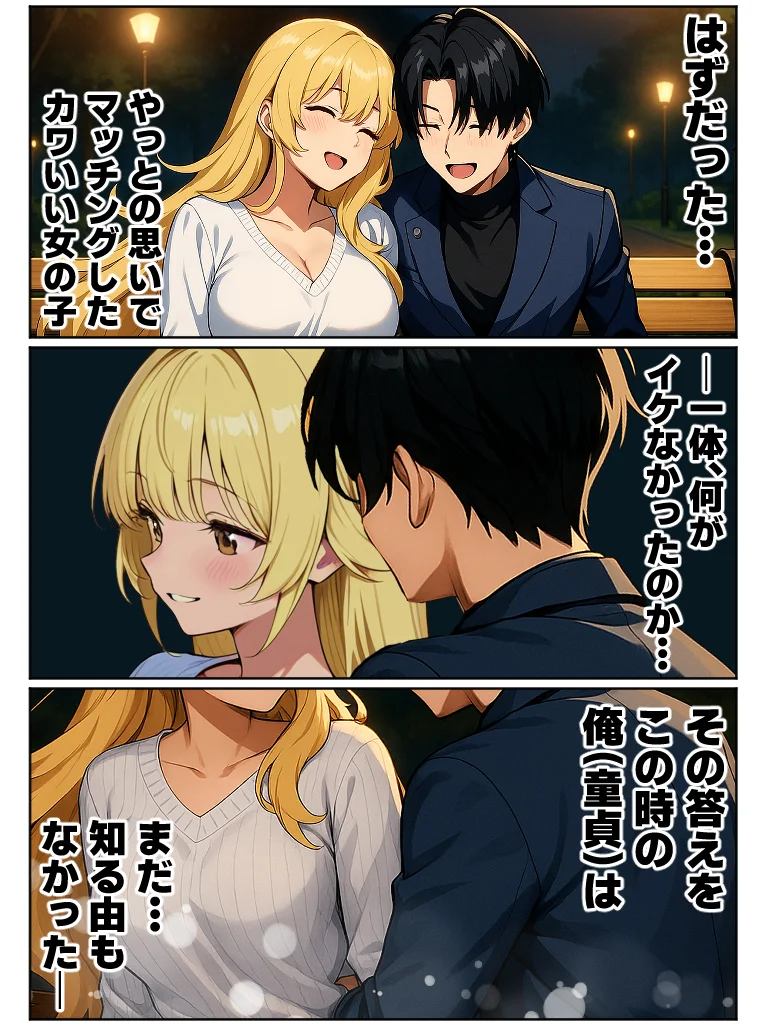 アラサー童貞の俺がマチアプで無双できるようになった理由 クンニ・パイパン・ビッチ サンプル18ページ目(妄想体験コミック@MTコミック)