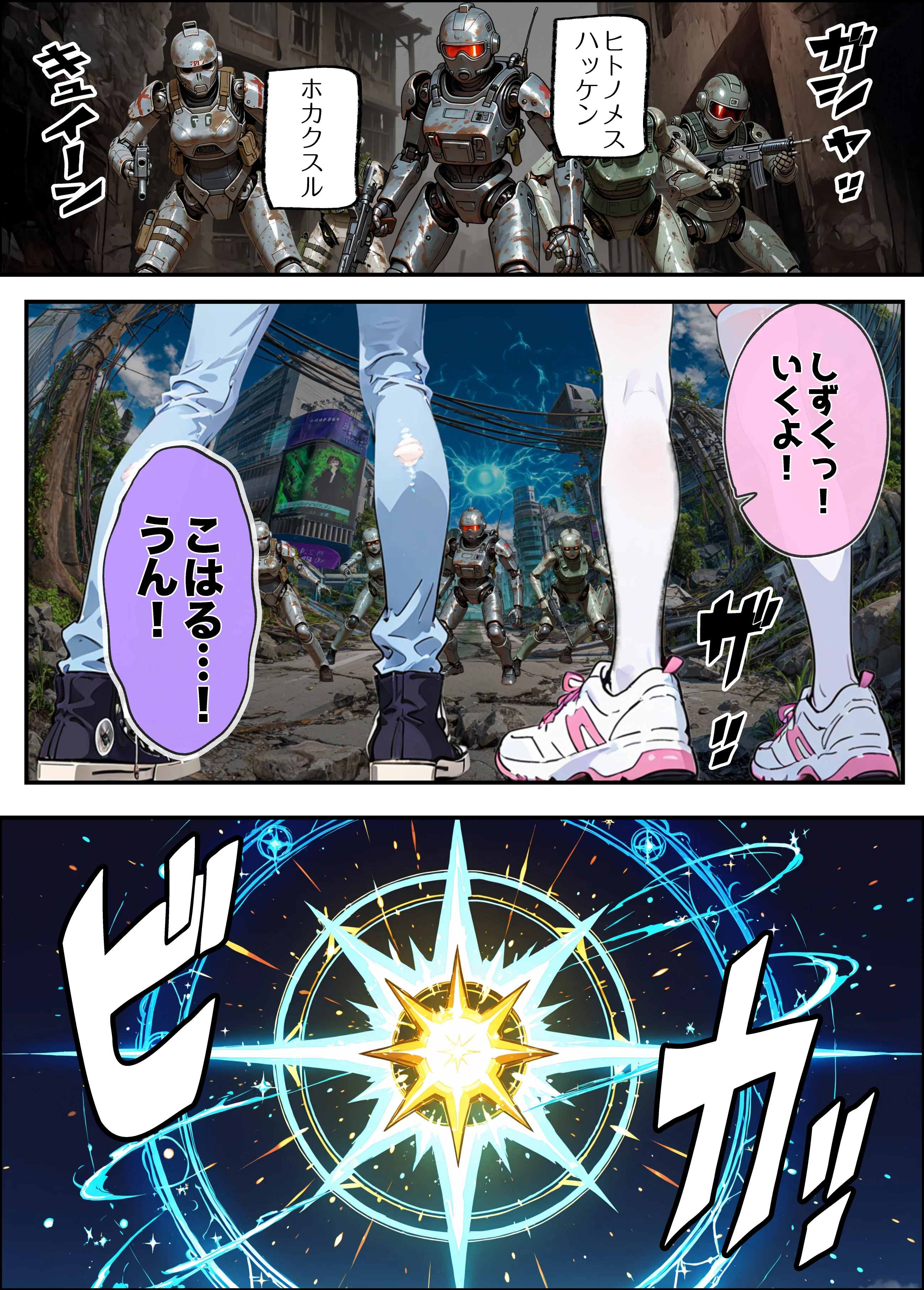 AIが支配する世界で人類を裏切った俺は正義の魔法少女をドスケベ調教する SM・ファンタジー・フェラ サンプル6ページ目(妄想体験コミック@MTコミック)