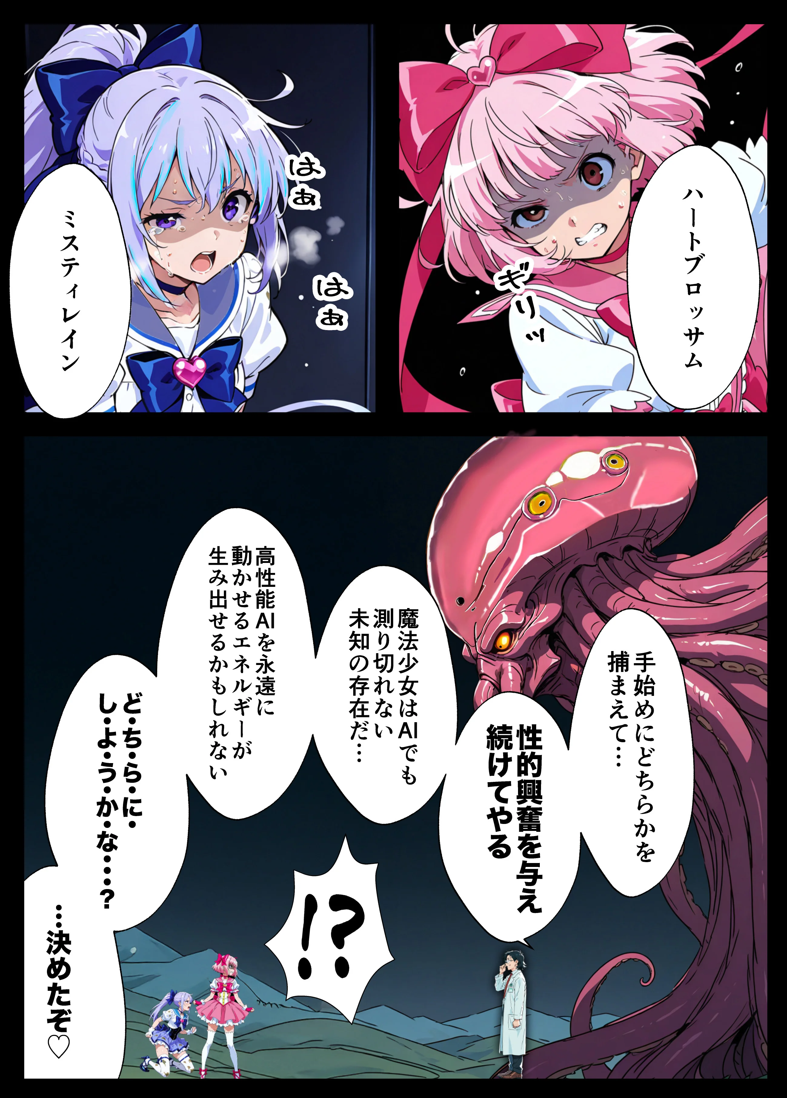 AIが支配する世界で人類を裏切った俺は正義の魔法少女をドスケベ調教する SM・ファンタジー・フェラ サンプル13ページ目(妄想体験コミック@MTコミック)