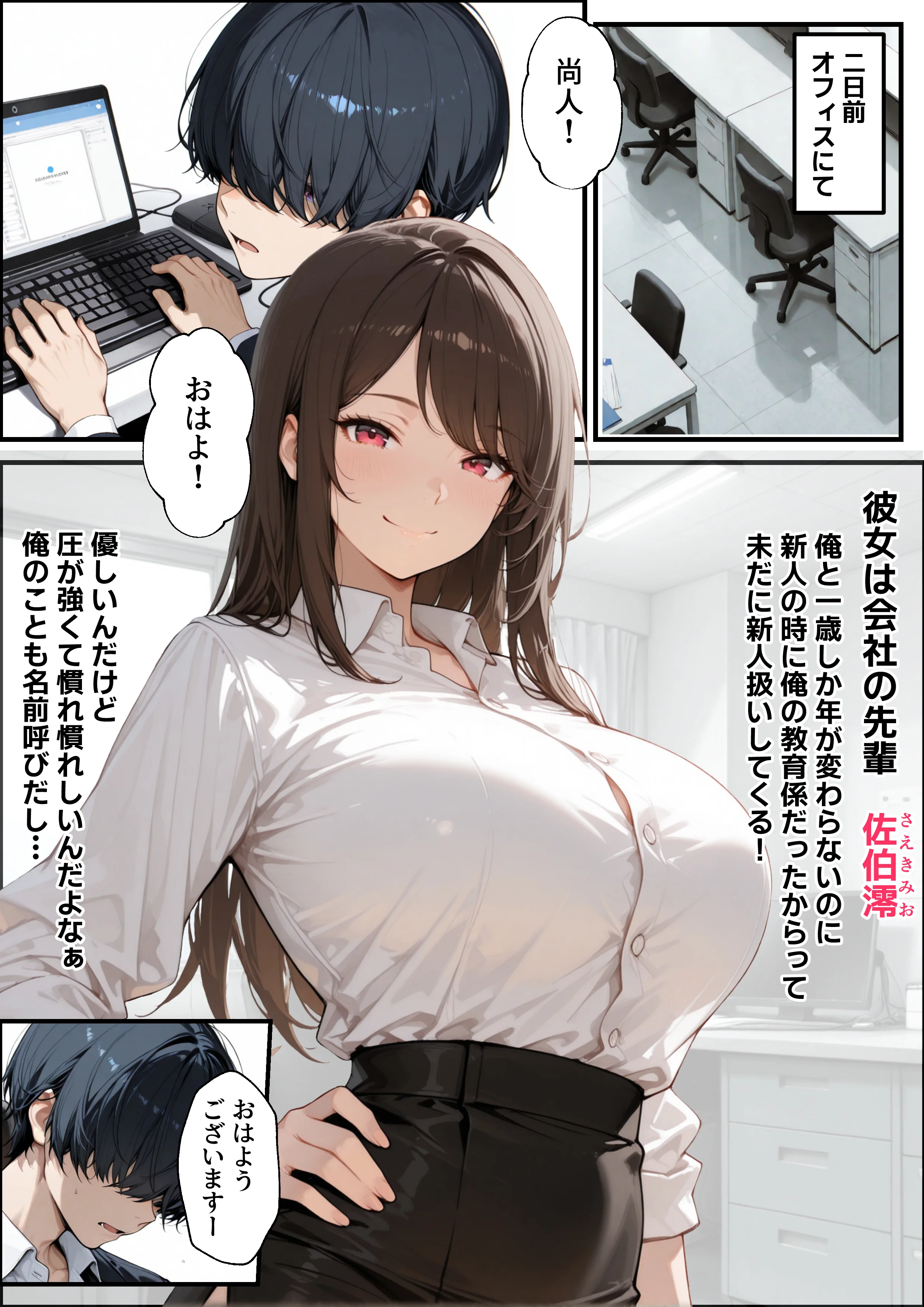 職場の先輩爆乳OLと秘密の二時間休憩 パイズリ・フェラ・不倫 サンプル7ページ目(性欲解放戦線)