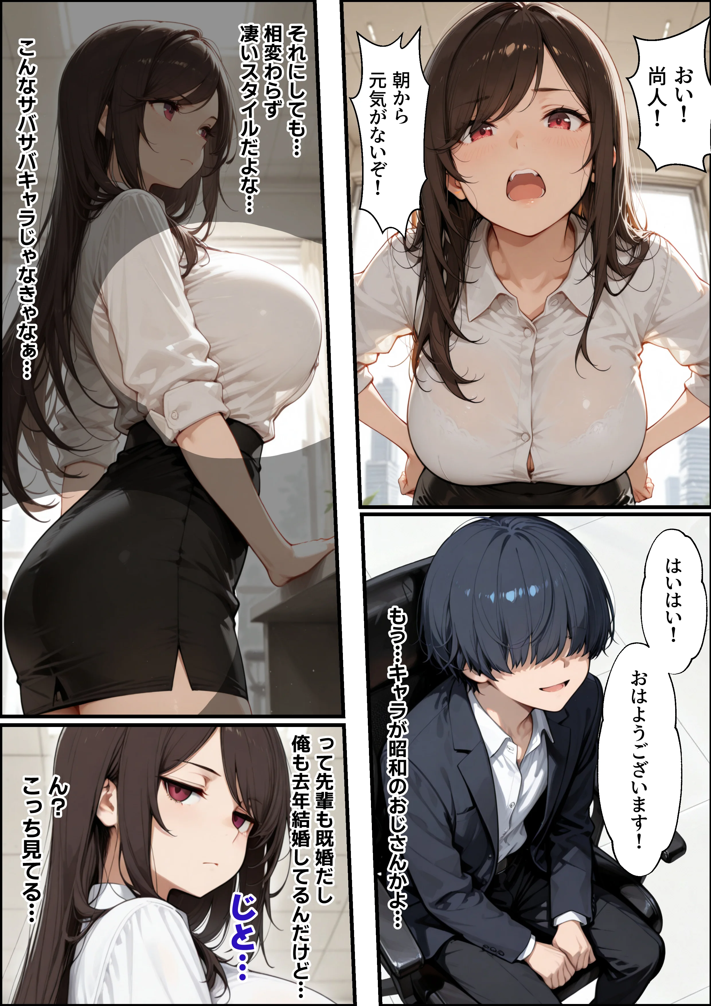 職場の先輩爆乳OLと秘密の二時間休憩 パイズリ・フェラ・不倫 サンプル9ページ目(性欲解放戦線)