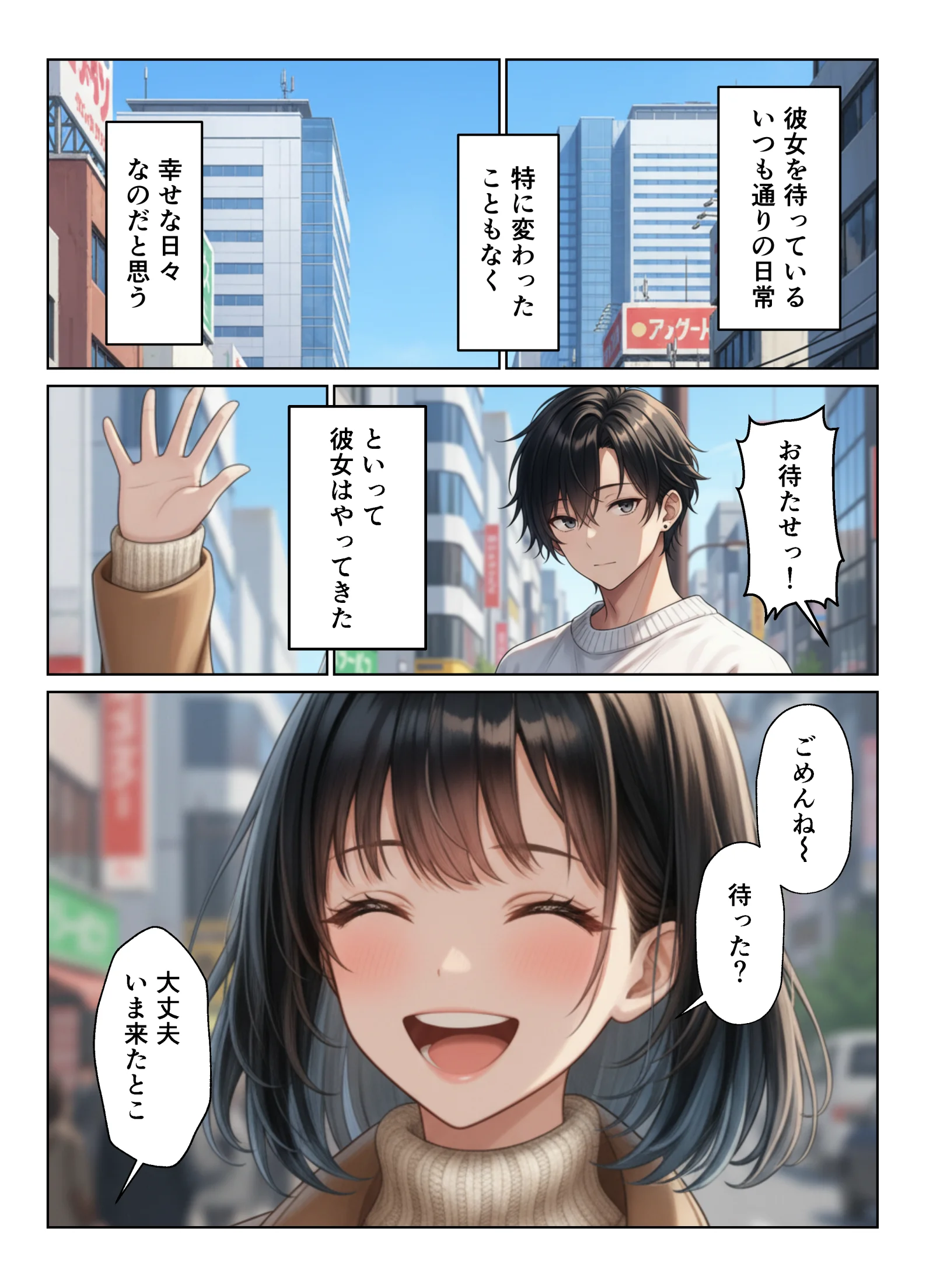 禁断の親子丼ハーレムセックスで母娘を孕ませた話 熟女・人妻・主婦・巨乳 サンプル1ページ目（ヌキっぱなし）
