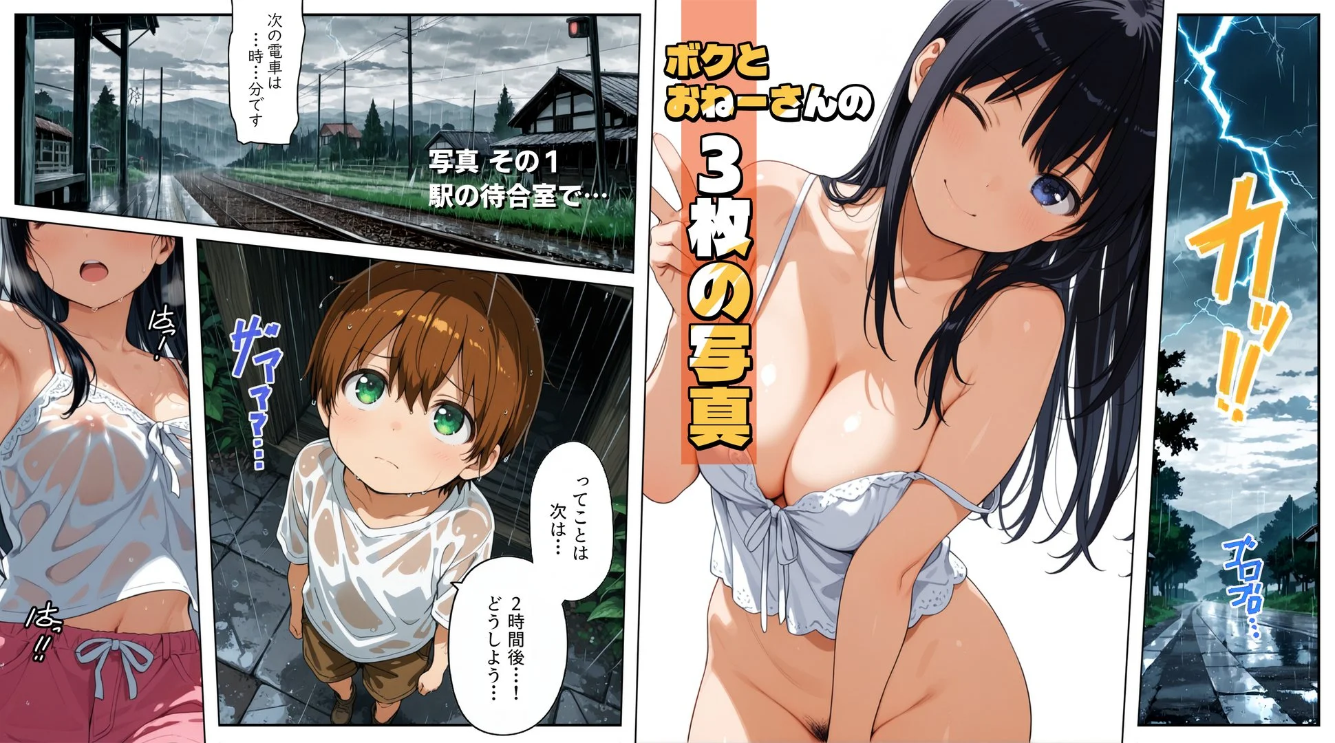 ボクとおねーさんの3枚の写真〜フルカラーおねショタラブラブコミック 中出し・ラブラブ・あまあま・恋人同士 サンプル3ページ目（俺的嗜好）