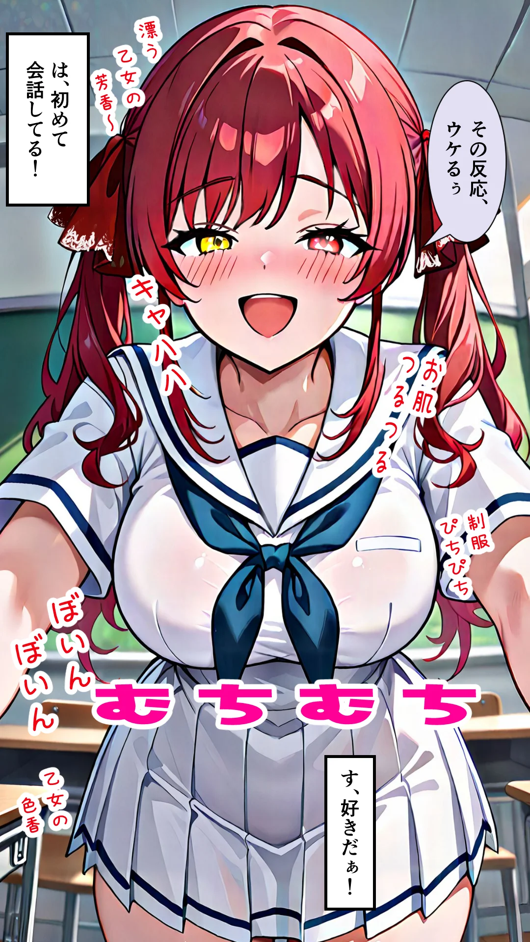 襲うマリンと暴走する一味君 制服・処女・学園もの サンプル7ページ目（マグロ牛丼）