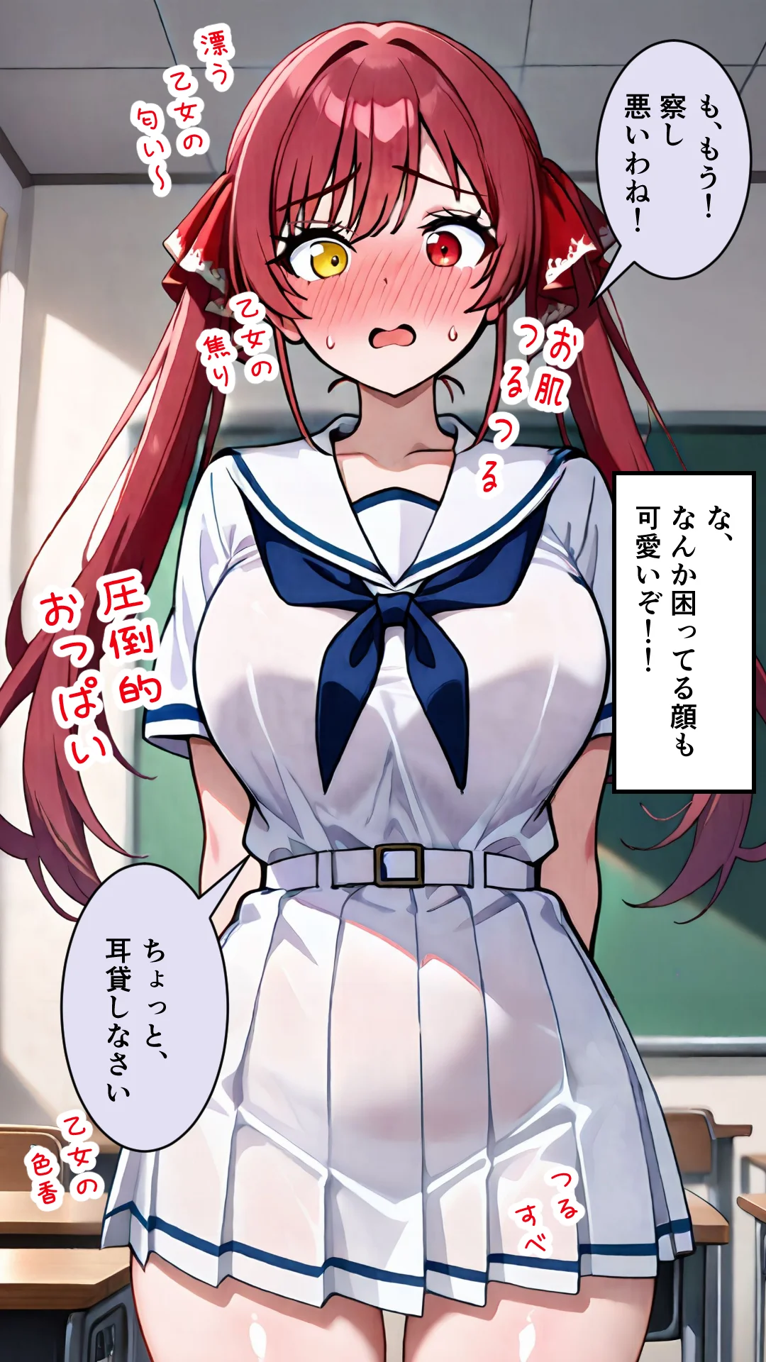 襲うマリンと暴走する一味君 制服・処女・学園もの サンプル10ページ目（マグロ牛丼）