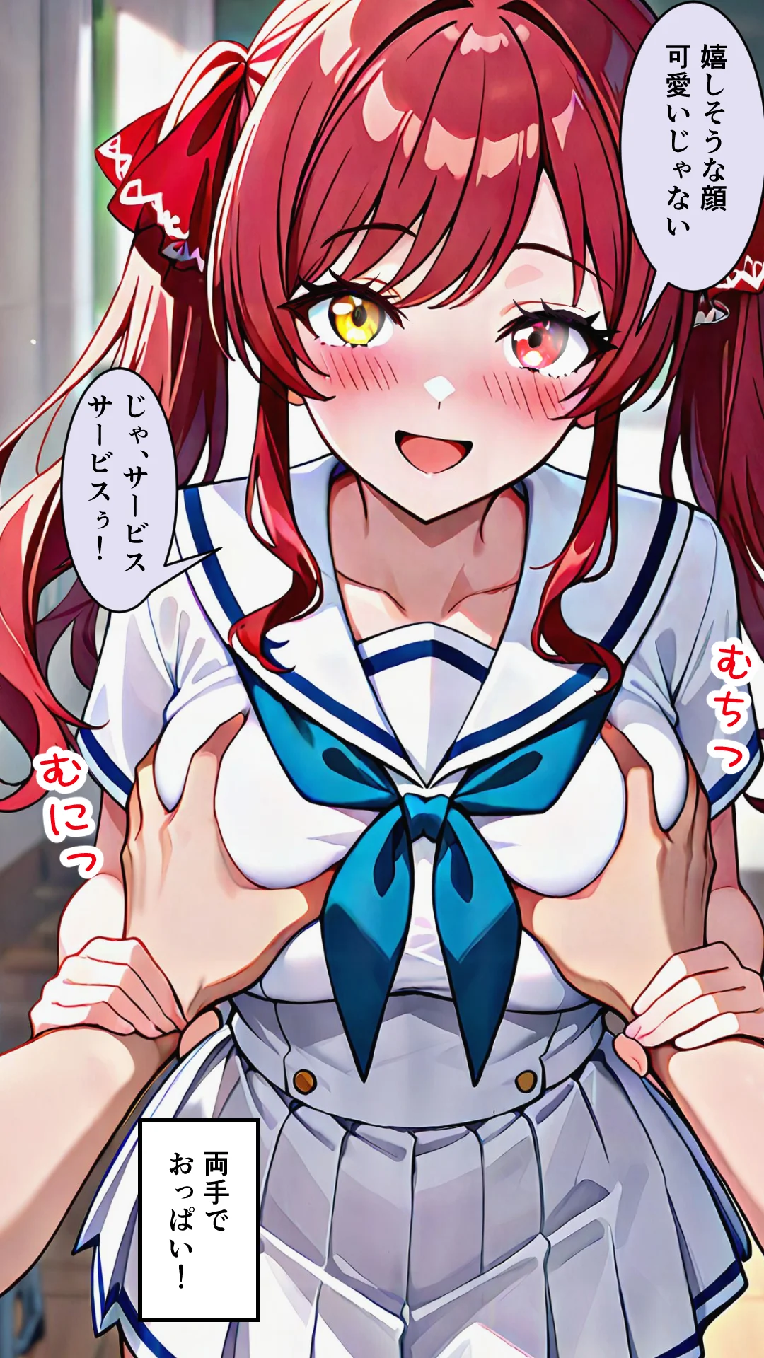 襲うマリンと暴走する一味君 制服・処女・学園もの サンプル16ページ目（マグロ牛丼）