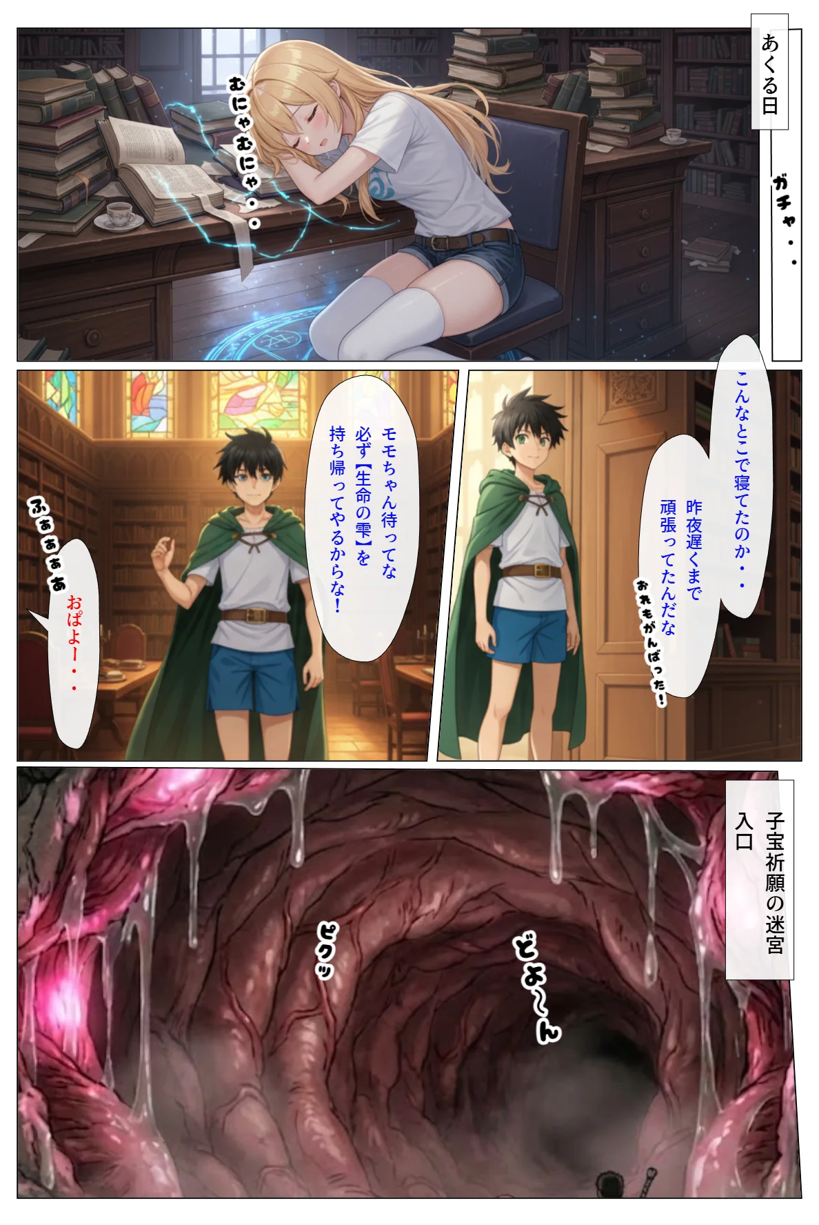 ダンジョンで女の子見つけたからハーレム作ってみたい・・2 ギャグ・コメディ・ファンタジー・アクション・格闘 サンプル16ページ目（さまよゆもい）