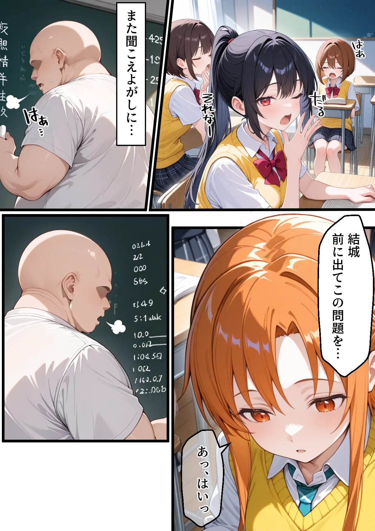 メス猫墜ち NTRの記録 アスナ編  ソードアートオ〇ライン 拘束・辱め・制服 サンプル2ページ目（えちち工房）