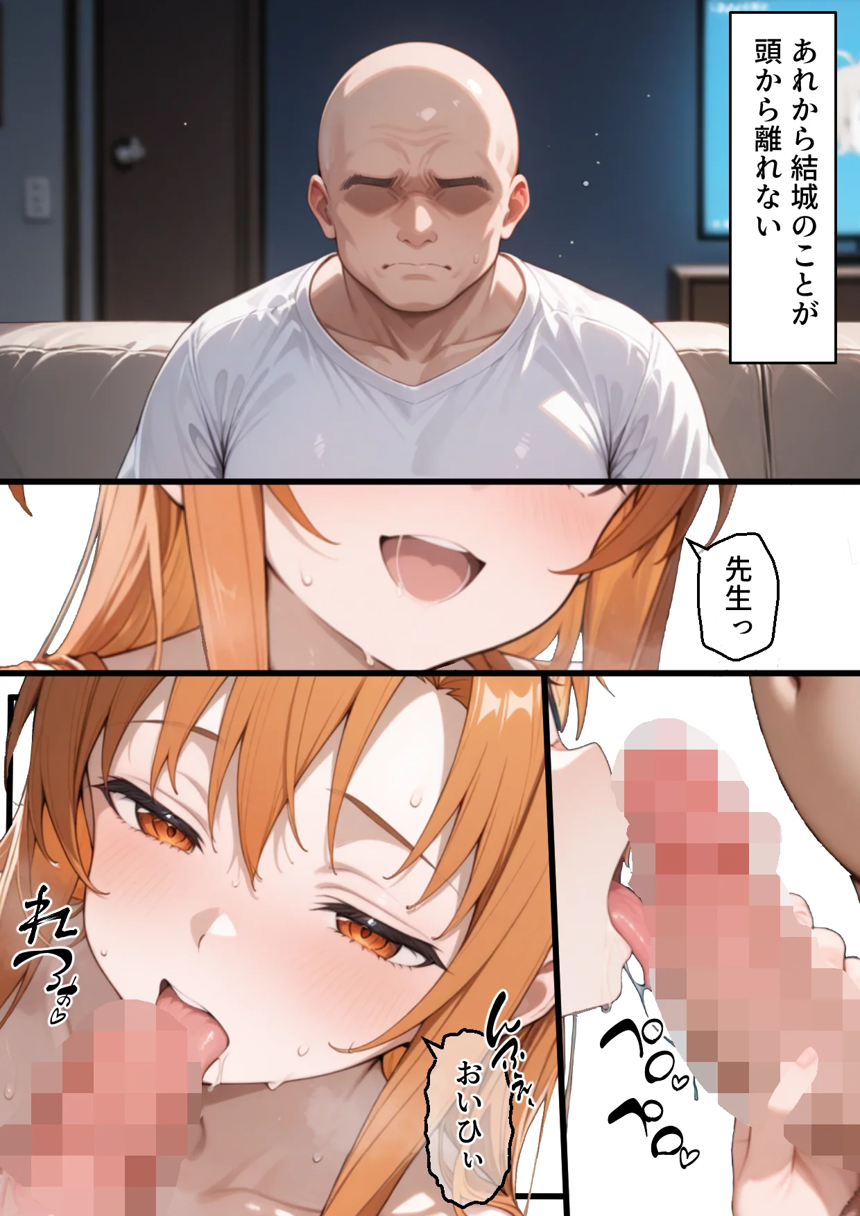 メス猫墜ち NTRの記録 アスナ編  ソードアートオ〇ライン 拘束・辱め・制服 サンプル4ページ目（えちち工房）