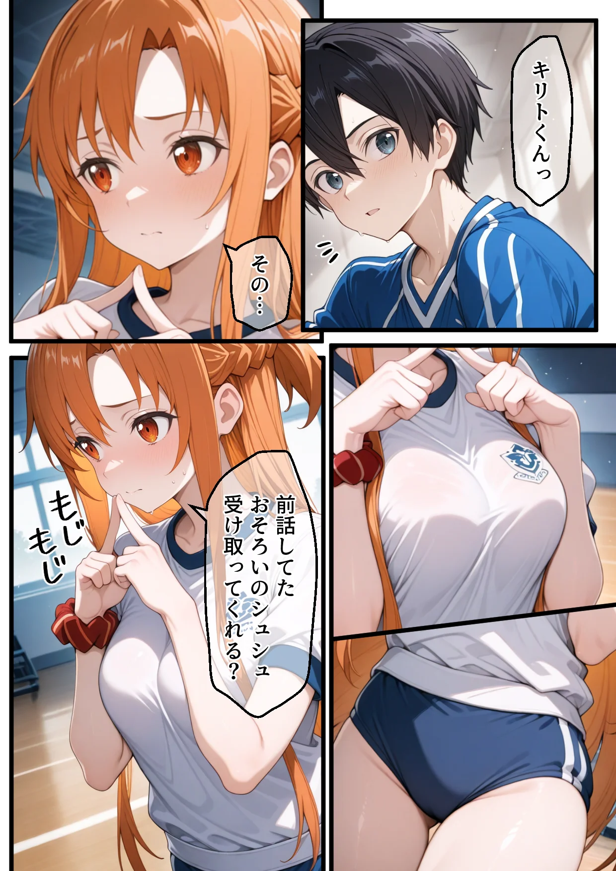 メス猫墜ち NTRの記録 アスナ編  ソードアートオ〇ライン 拘束・辱め・制服 サンプル12ページ目（えちち工房）