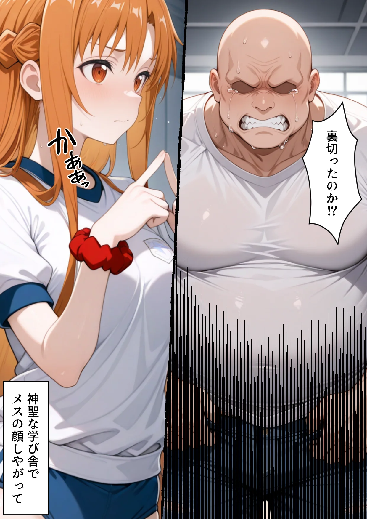 メス猫墜ち NTRの記録 アスナ編  ソードアートオ〇ライン 拘束・辱め・制服 サンプル14ページ目（えちち工房）