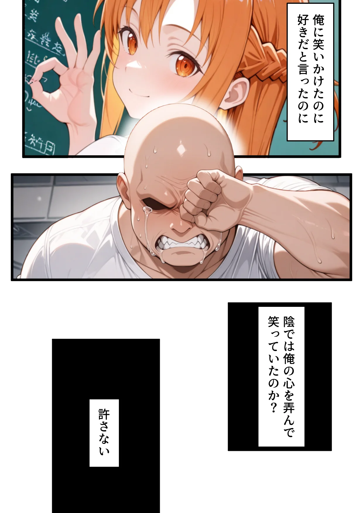 メス猫墜ち NTRの記録 アスナ編  ソードアートオ〇ライン 拘束・辱め・制服 サンプル15ページ目（えちち工房）