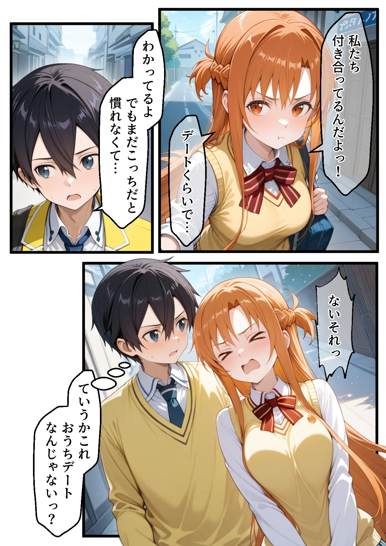 メス猫墜ち NTRの記録 アスナ編  ソードアートオ〇ライン 拘束・辱め・制服 サンプル17ページ目（えちち工房）