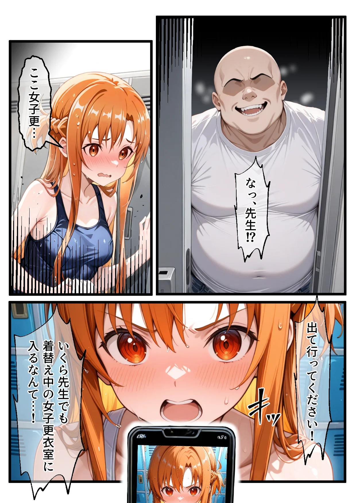 メス猫墜ち NTRの記録 アスナ編  ソードアートオ〇ライン 拘束・辱め・制服 サンプル29ページ目（えちち工房）