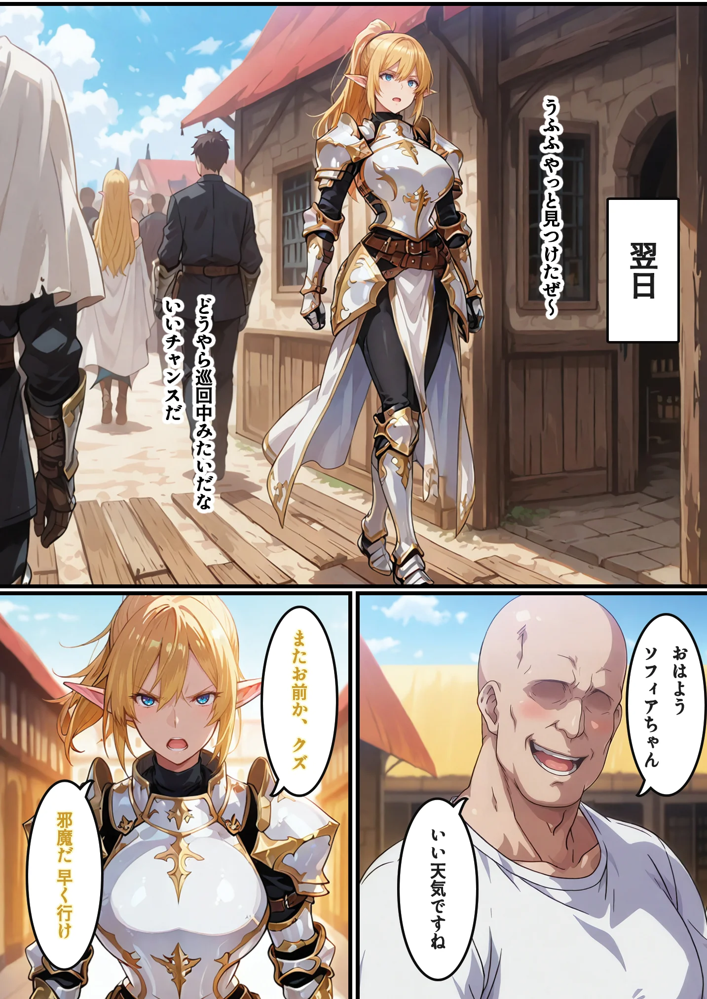 転生失敗したけど、ヤバすぎるアイテムでエルフ姉妹と催Oする話 辱め・処女・裸エプロン サンプル18ページ目（H＆H屋本舗）