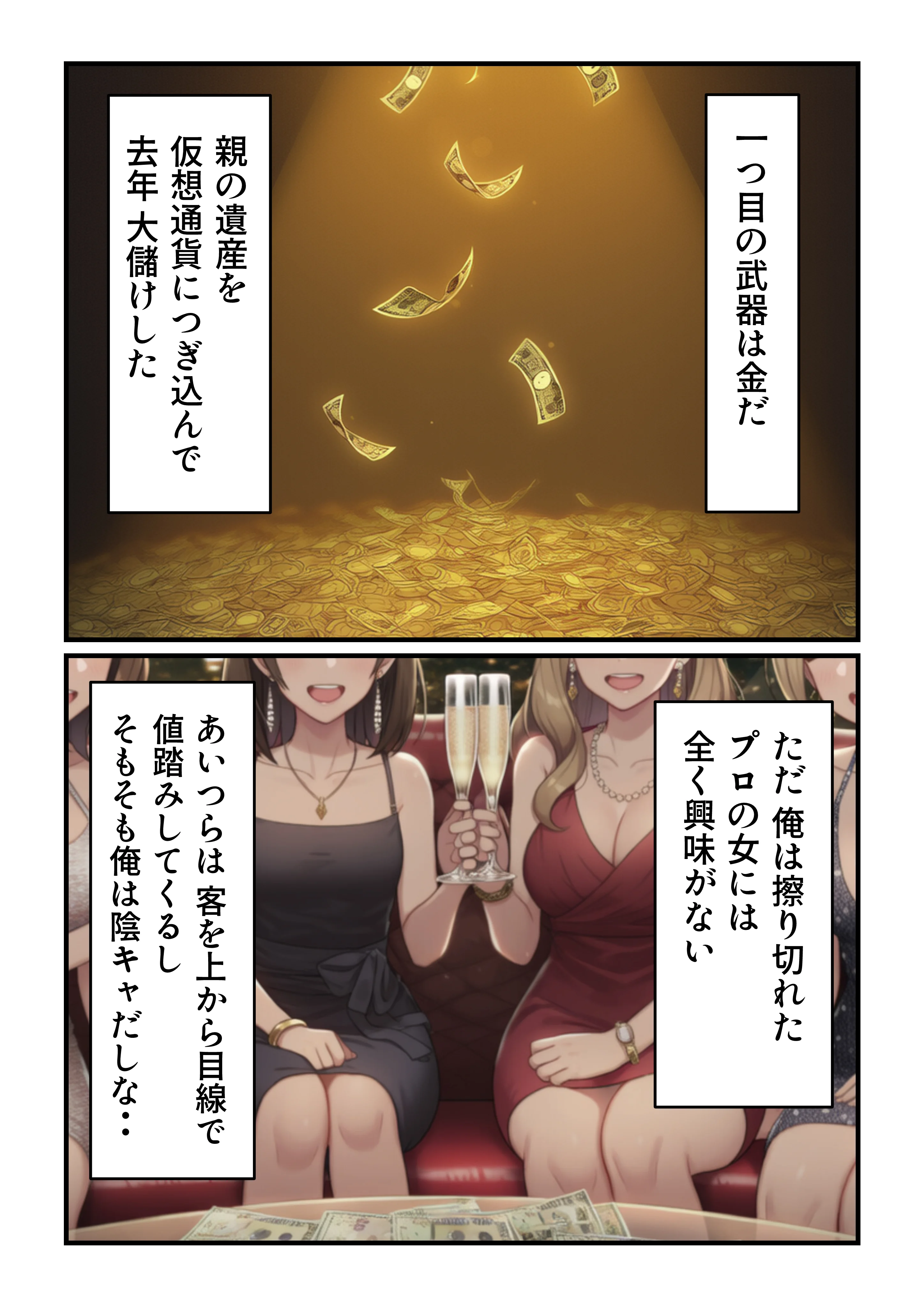 学園の花を追い詰めろ！〜純潔を奪われ/彼氏の前でも〜 辱め・制服・処女 サンプル3ページ目（うみ猫さん）