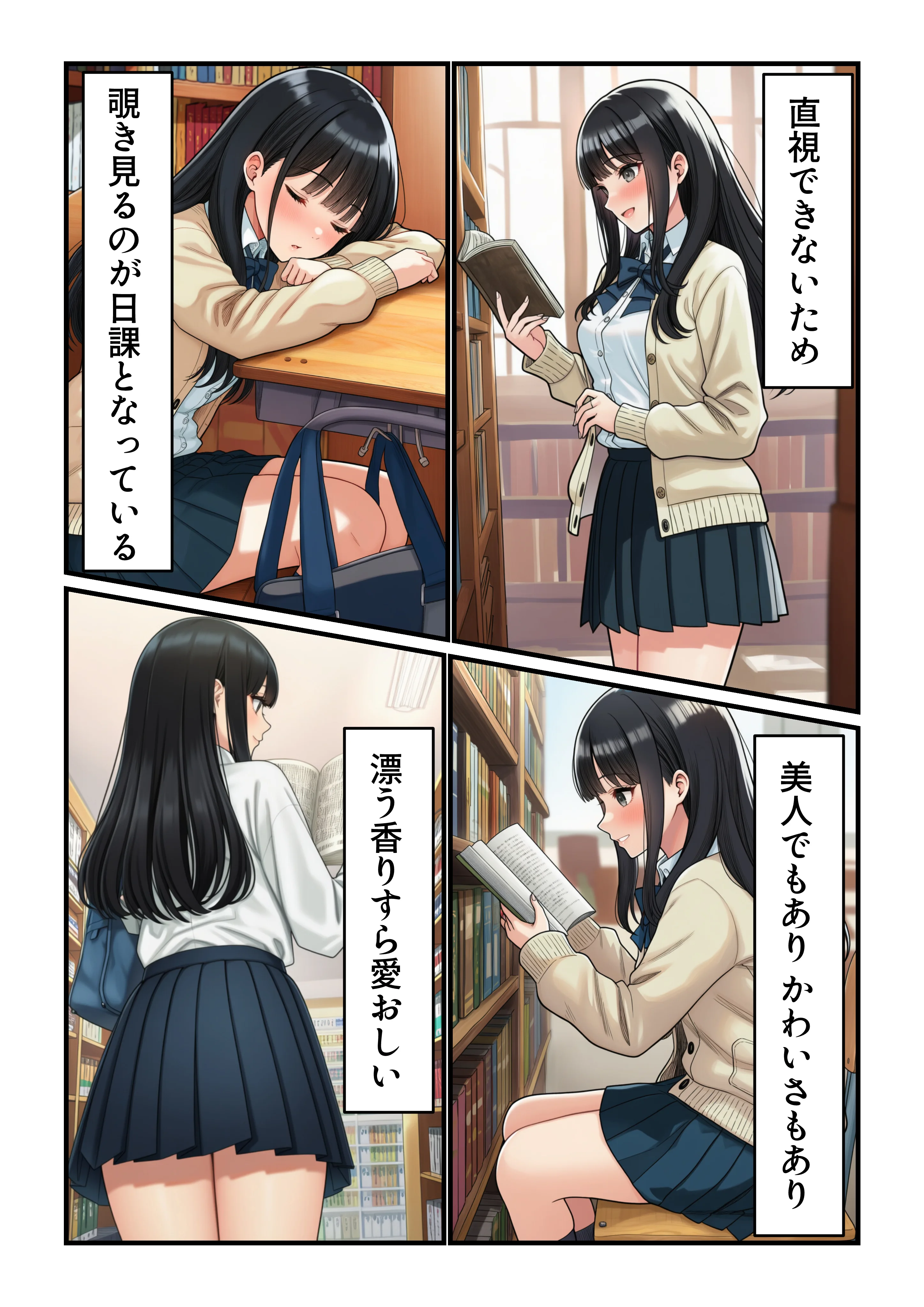 学園の花を追い詰めろ！〜純潔を奪われ/彼氏の前でも〜 辱め・制服・処女 サンプル6ページ目（うみ猫さん）