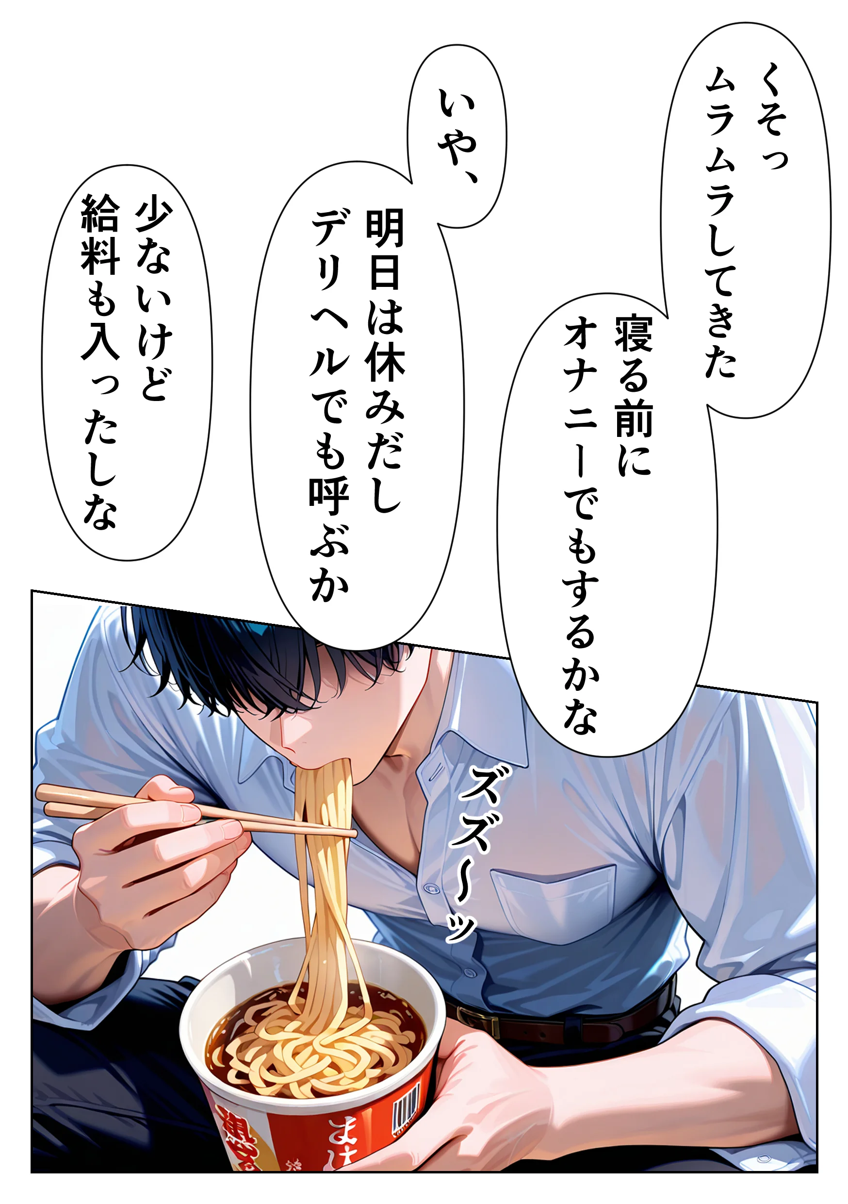 聖夜にデリヘル呼んだら巨乳の同僚がやってきた 巨乳・フェラ・下着 サンプル4ページ目（グングニルコミック）