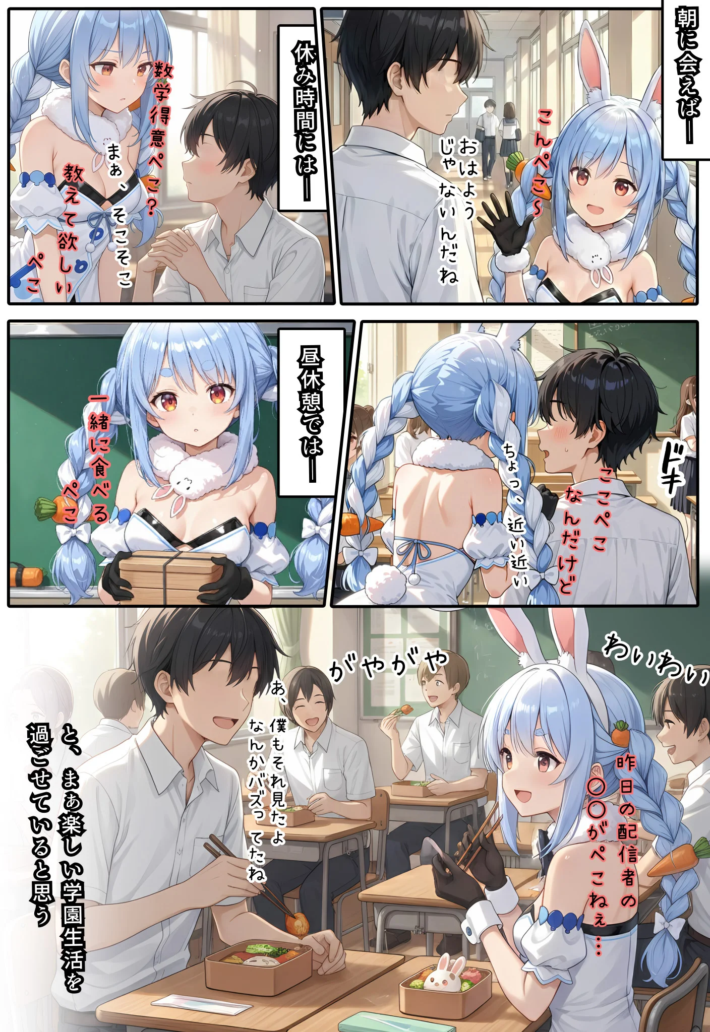 ぺこらさん、発情中（はーと） 処女・学園もの・中出し サンプル13ページ目（虹色演算子 - Nizy）