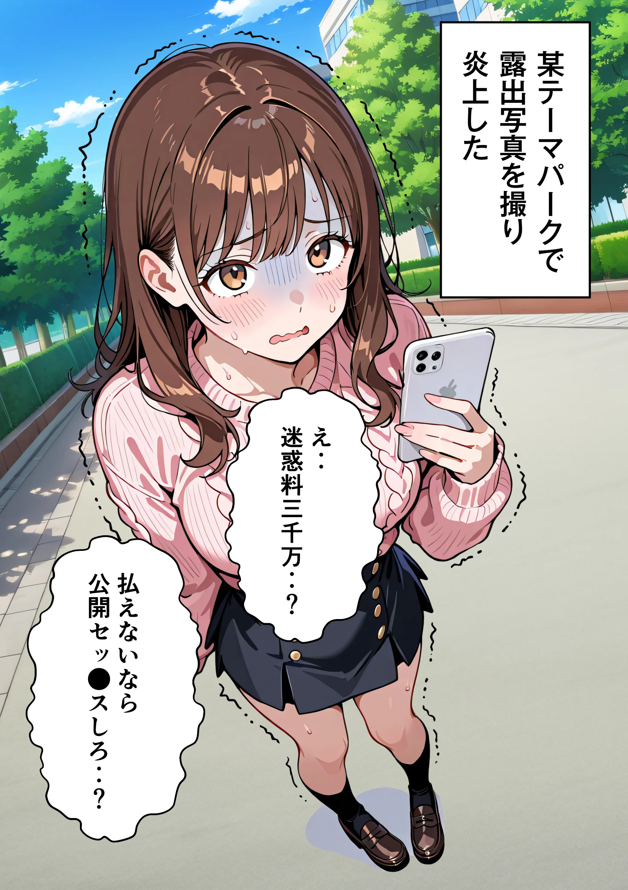 水着ユ○バ -承認欲求モンスターJDが、水着ユ○バでSNS炎上を切っ掛けにネット公開SEXした話- 巨乳・水着・中出し サンプル11ページ目（うさぎアトリエ）