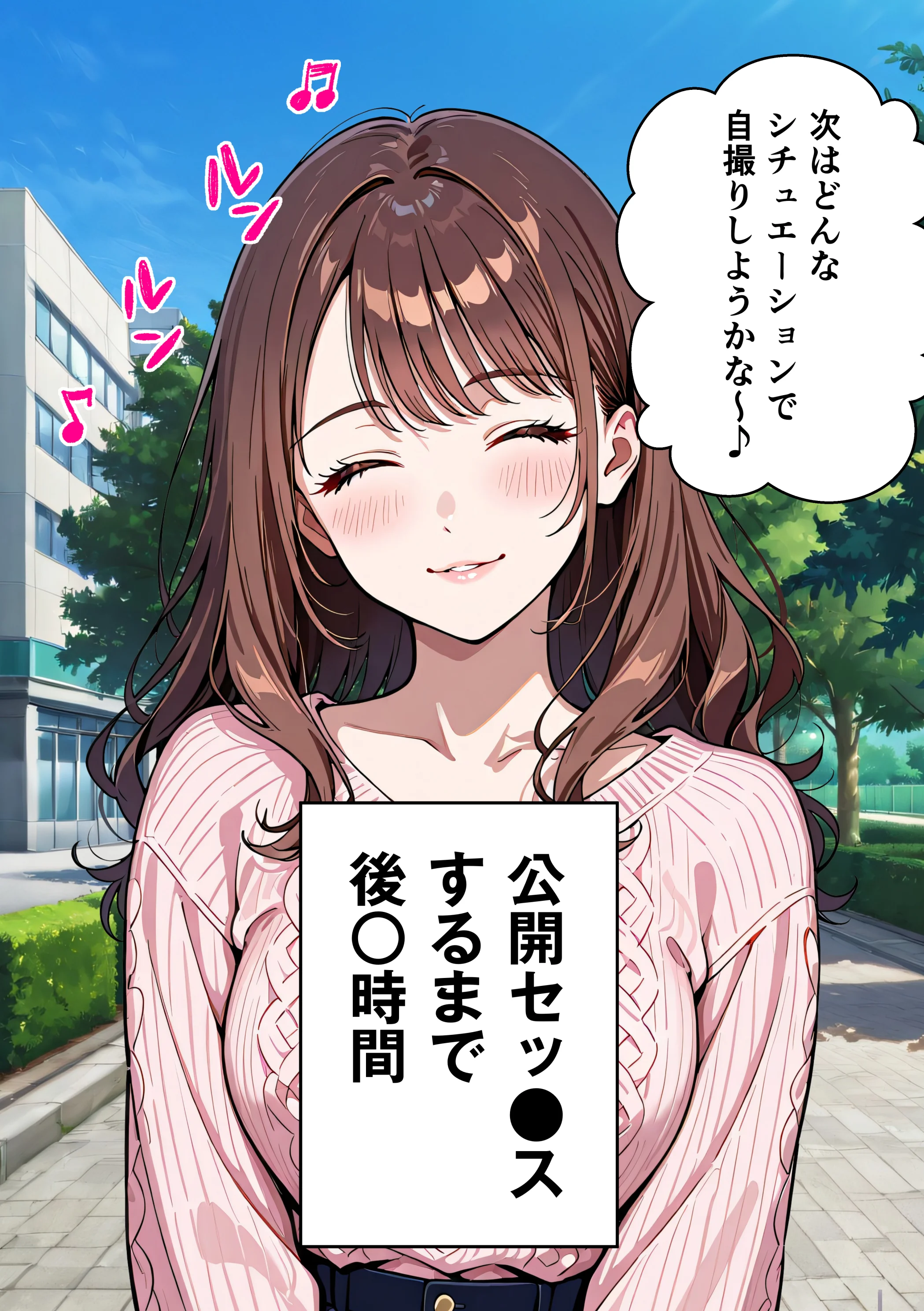 水着ユ○バ -承認欲求モンスターJDが、水着ユ○バでSNS炎上を切っ掛けにネット公開SEXした話- 巨乳・水着・中出し サンプル15ページ目（うさぎアトリエ）