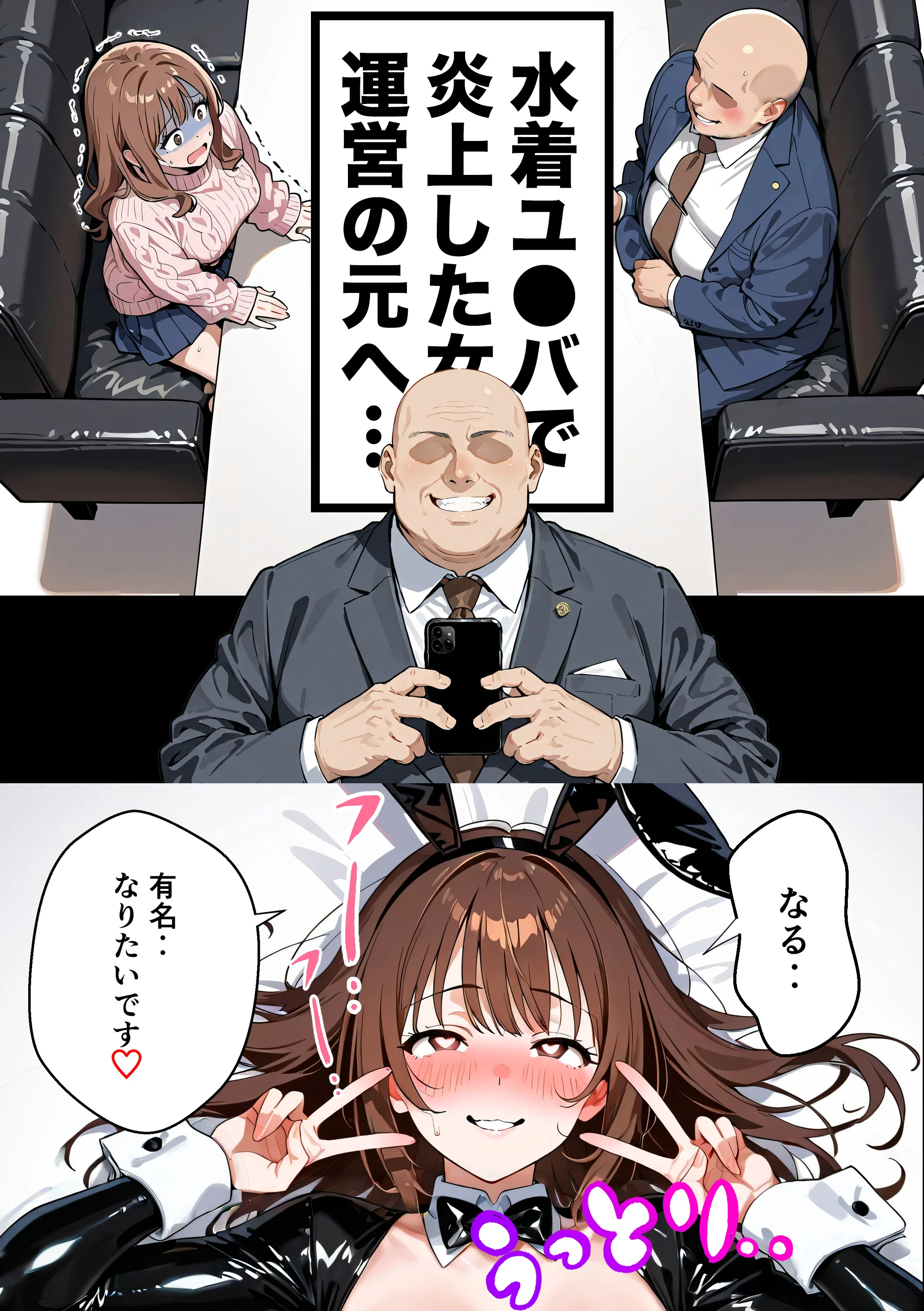 水着ユ○バ -承認欲求モンスターJDが、水着ユ○バでSNS炎上を切っ掛けにネット公開SEXした話- 巨乳・水着・中出し サンプル25ページ目（うさぎアトリエ）