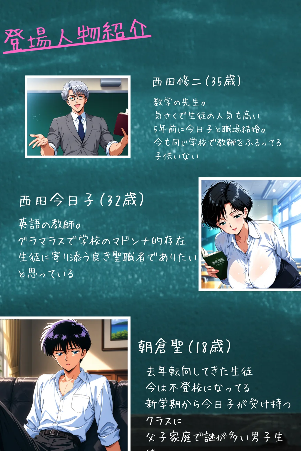 転校生は…人妻教師ハンター【後編】 〜旦那を忘れ生徒に跨り中だし懇願孕ませ系調教〜 羞恥・学園もの・女教師 サンプル2ページ目（ピンク堂書店）