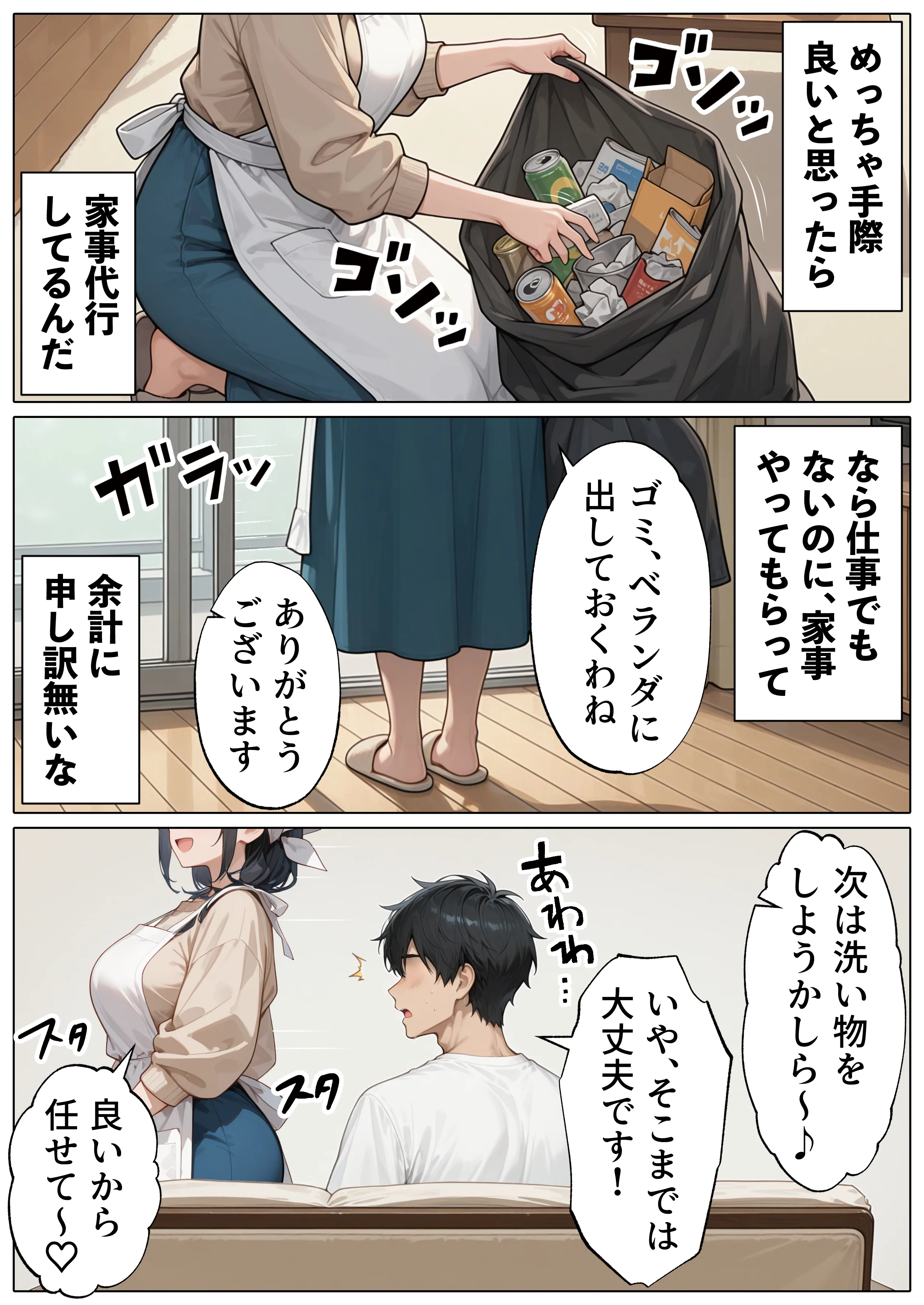 【続編:JKのママ2】ラブドール頼んだら、JKのママが来た 熟女・人妻・主婦・巨乳 サンプル11ページ目（AOI-COMICS）