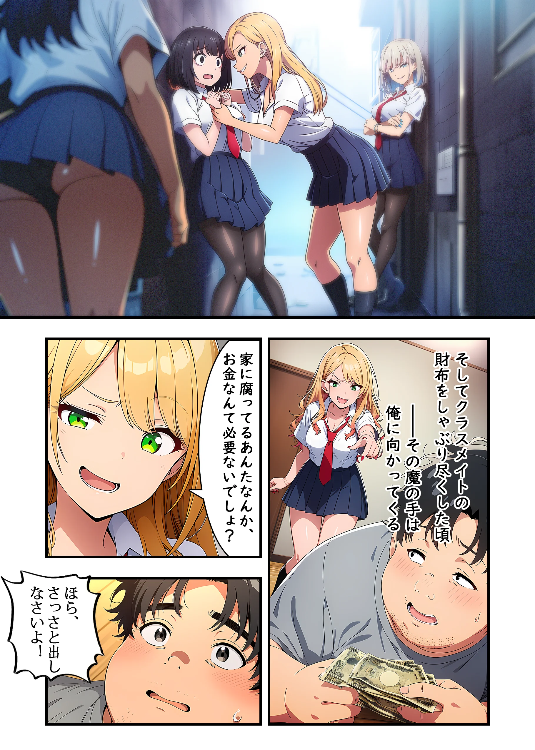 不良ギャルの調教プラン:優秀な妹になるまで調教は終わらない 拘束・辱め・制服 サンプル8ページ目（ぷにりえ屋）