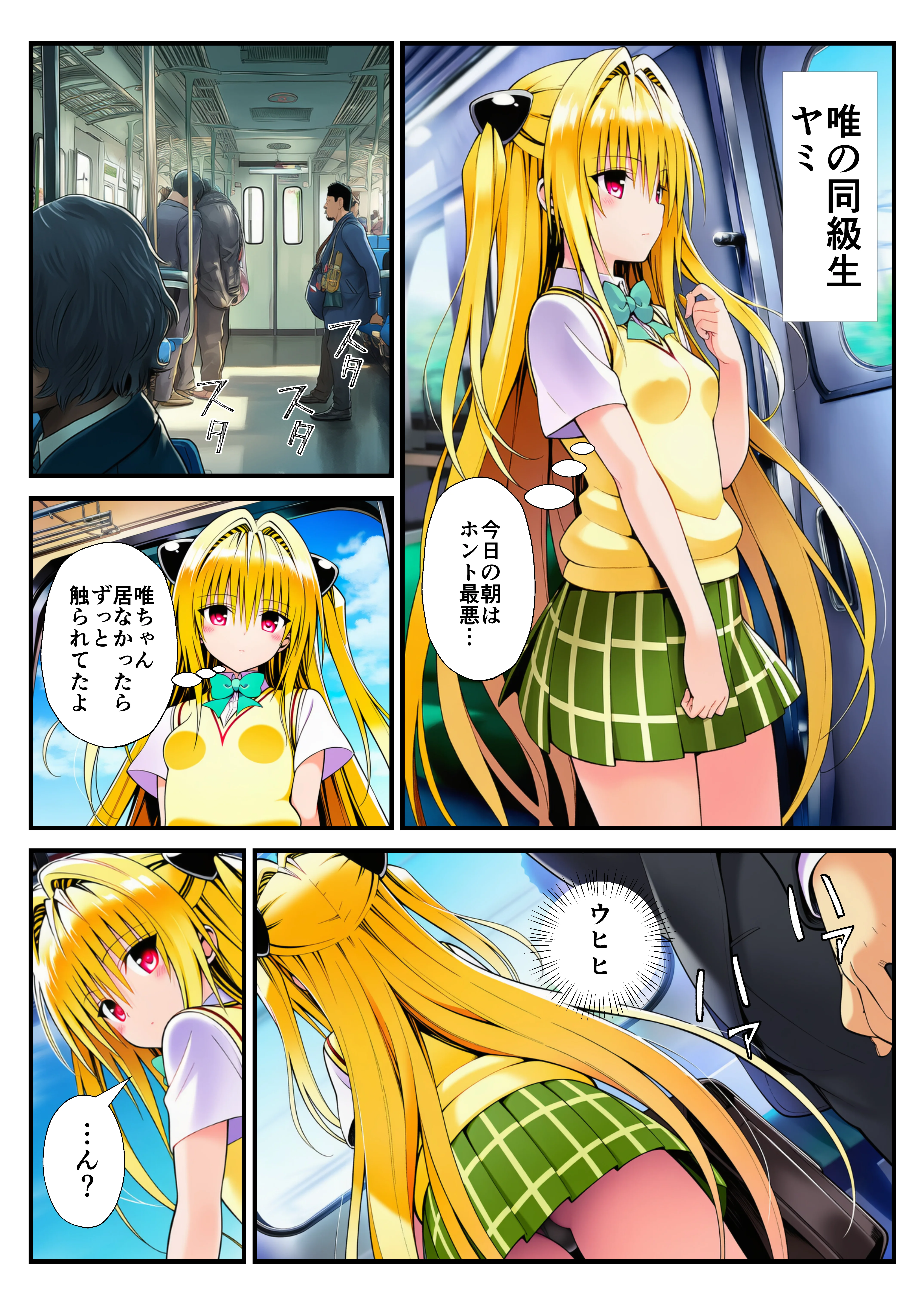 とらぶる痴〇電車！JKマ〇コに発射しまーす！ 辱め・羞恥・痴女 サンプル29ページ目（イッキ）