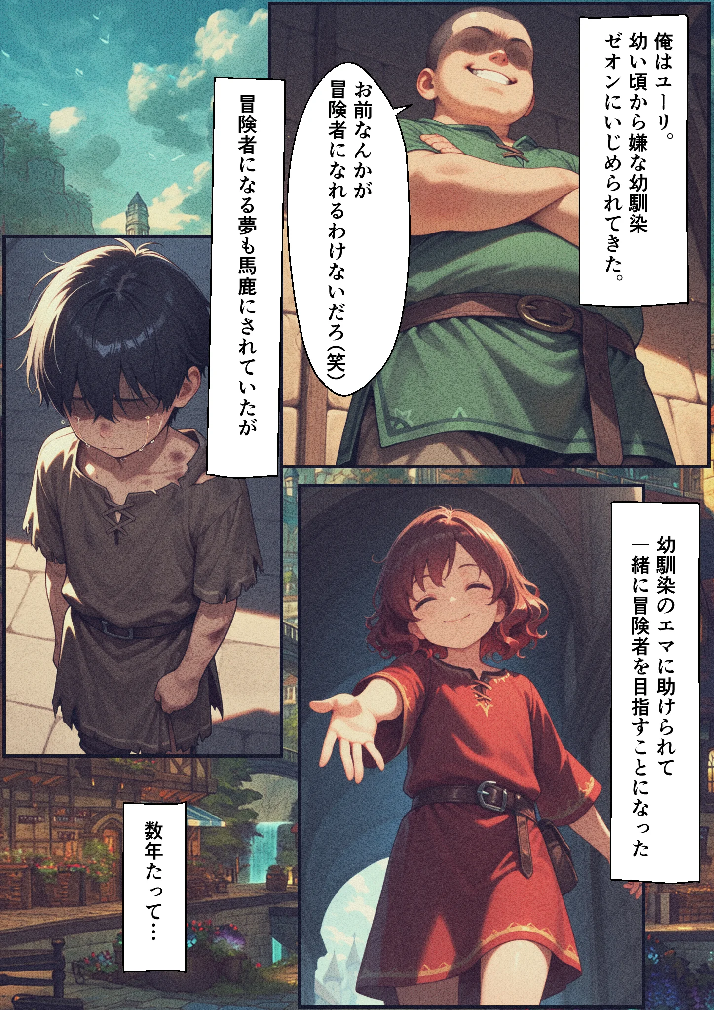 絶望の魔力供給 ―永遠の愛を誓った婚約者があいつの種に屈服するまでの記録― ファンタジー・辱め・幼なじみ サンプル3ページ目（バベル太郎）